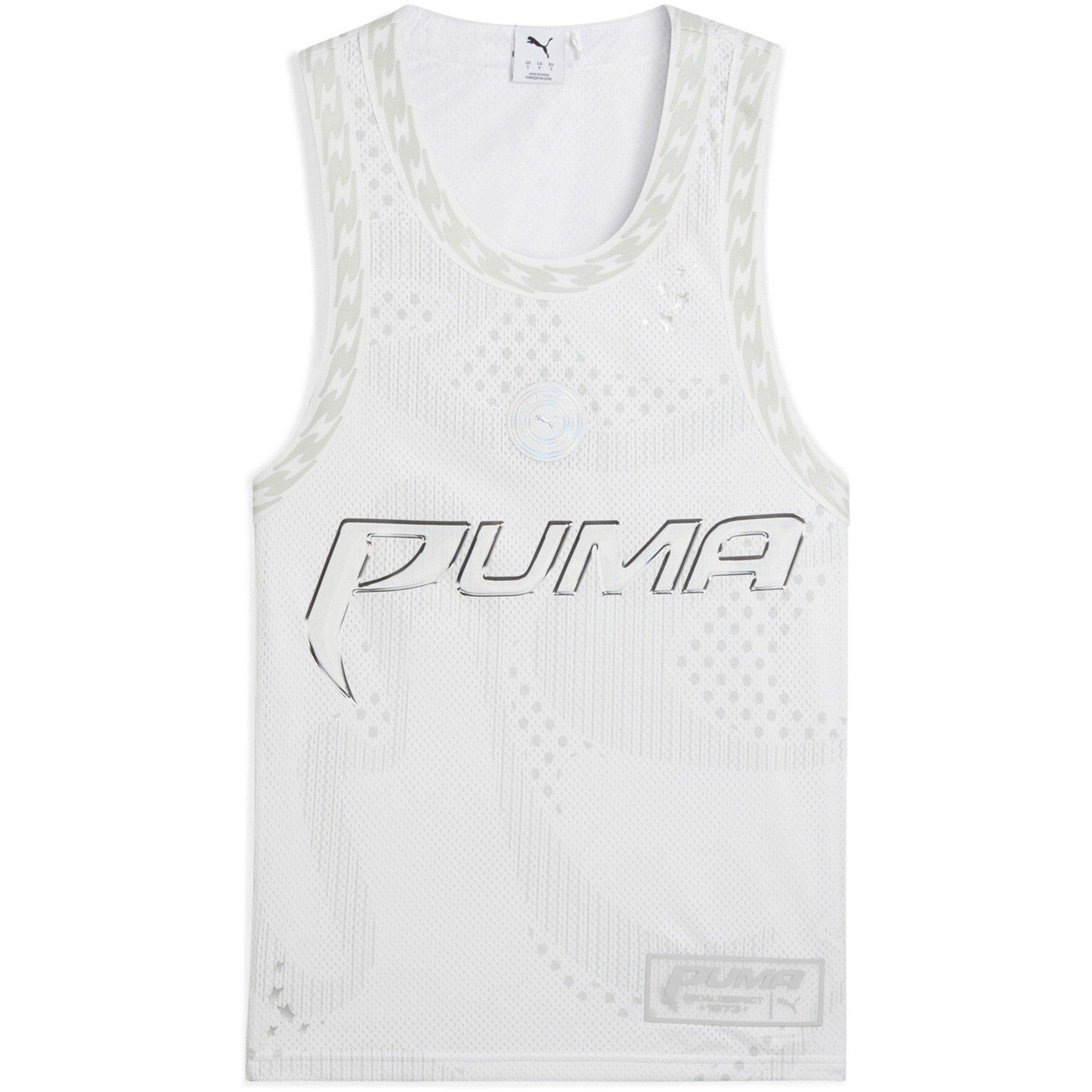Puma Women's Performance Basketball Jersey - White A Puma White A - 10 (S)