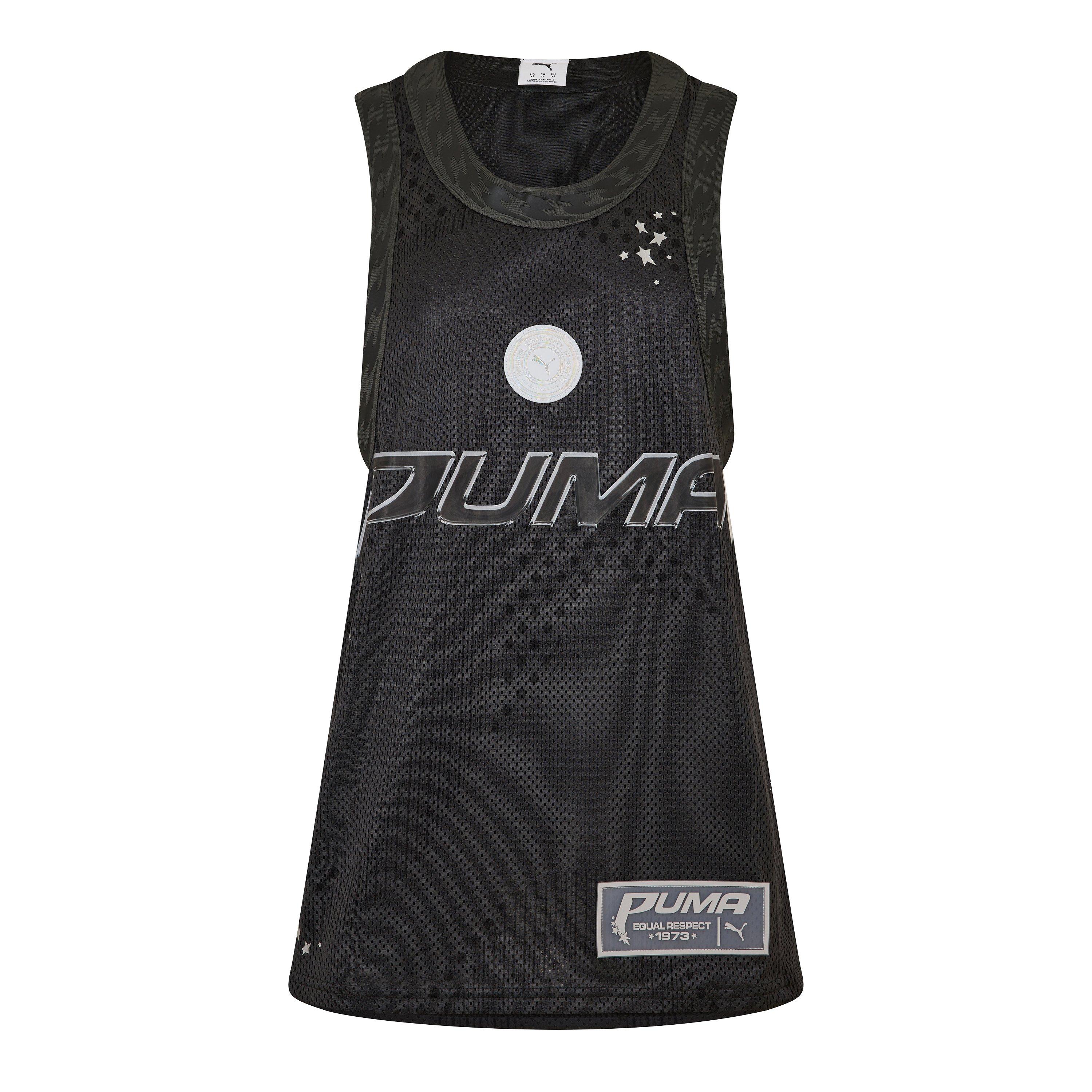 Puma Women's Performance Basketball Jersey - Black Puma Black - 10 (S)