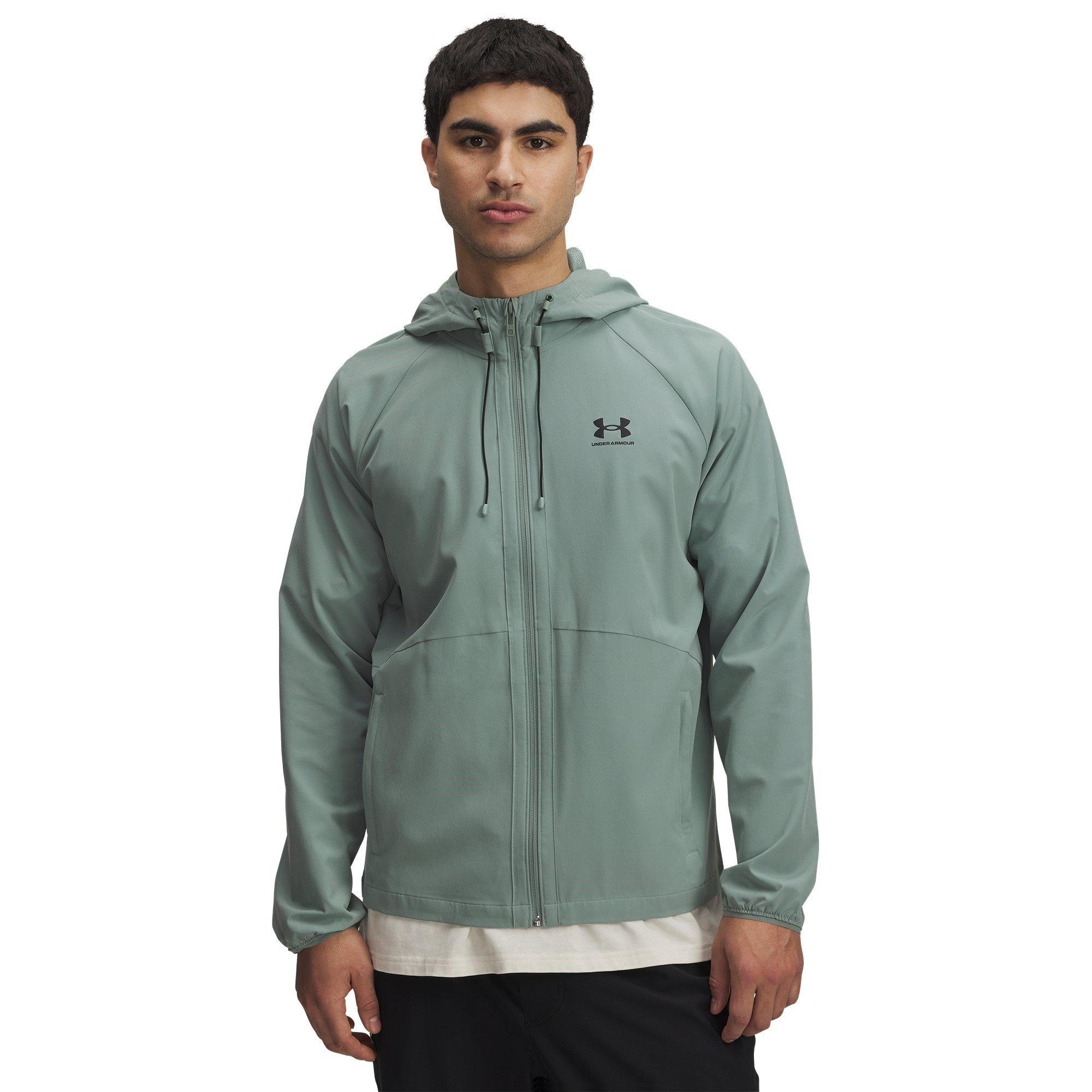 SILICA GREEN/BL - Under Armour - Men's VIBE Wool Performance Tracksuit Top - 1