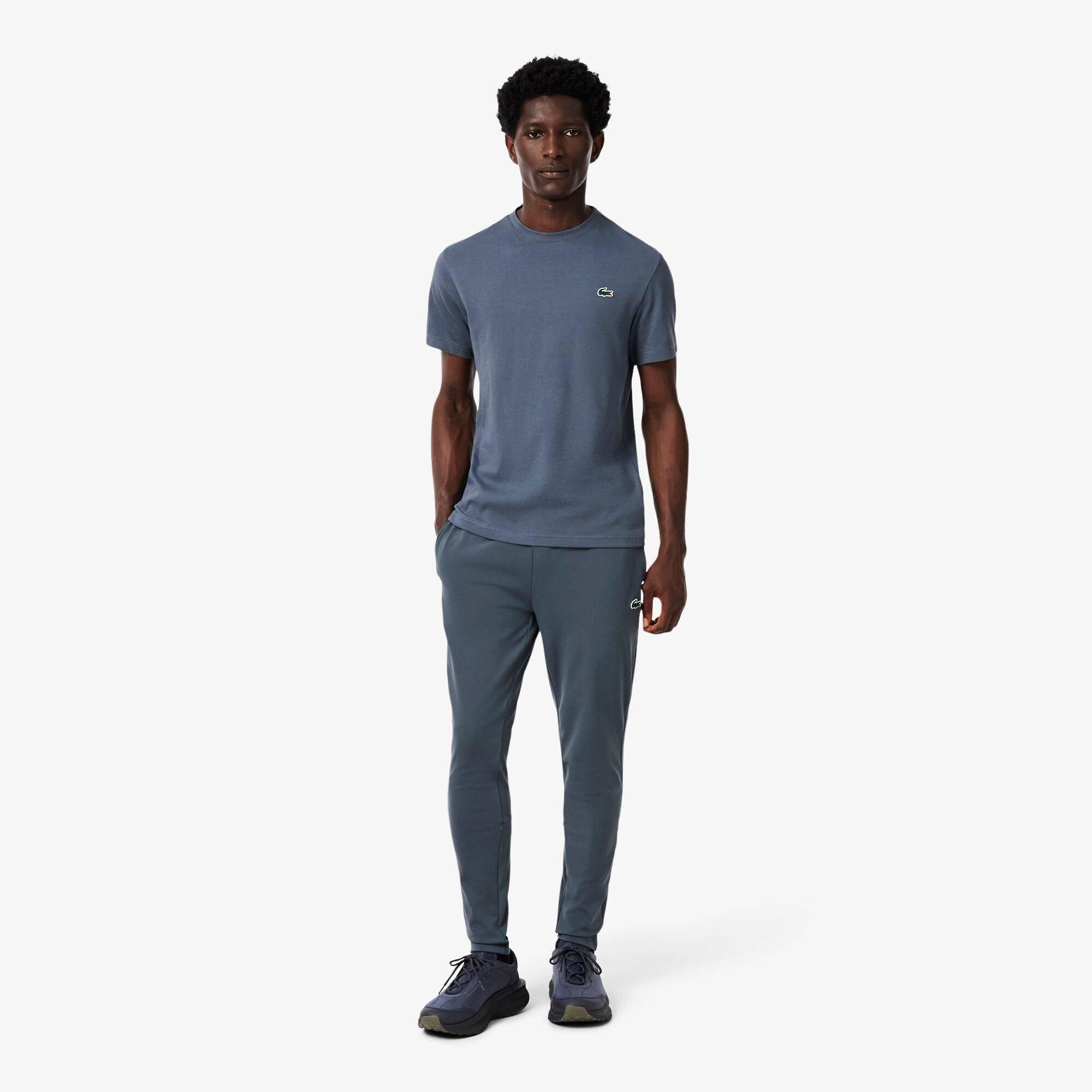 Grey 7EZ - Lacoste - Men's Tech Tapered Fit Tracksuit Bottoms - 4