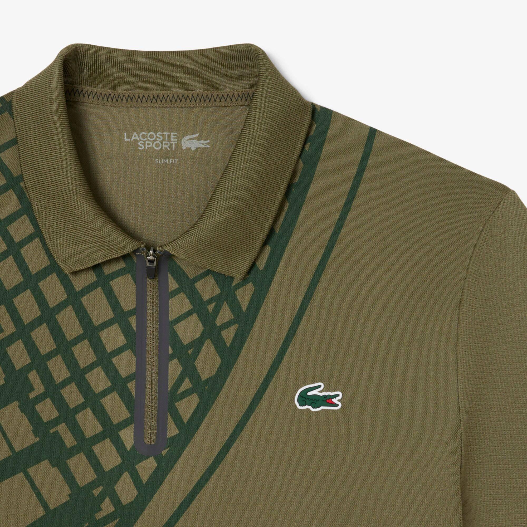 Green E9F - Lacoste - US Open Short-Sleeve Performance Polo Shirt - 2
