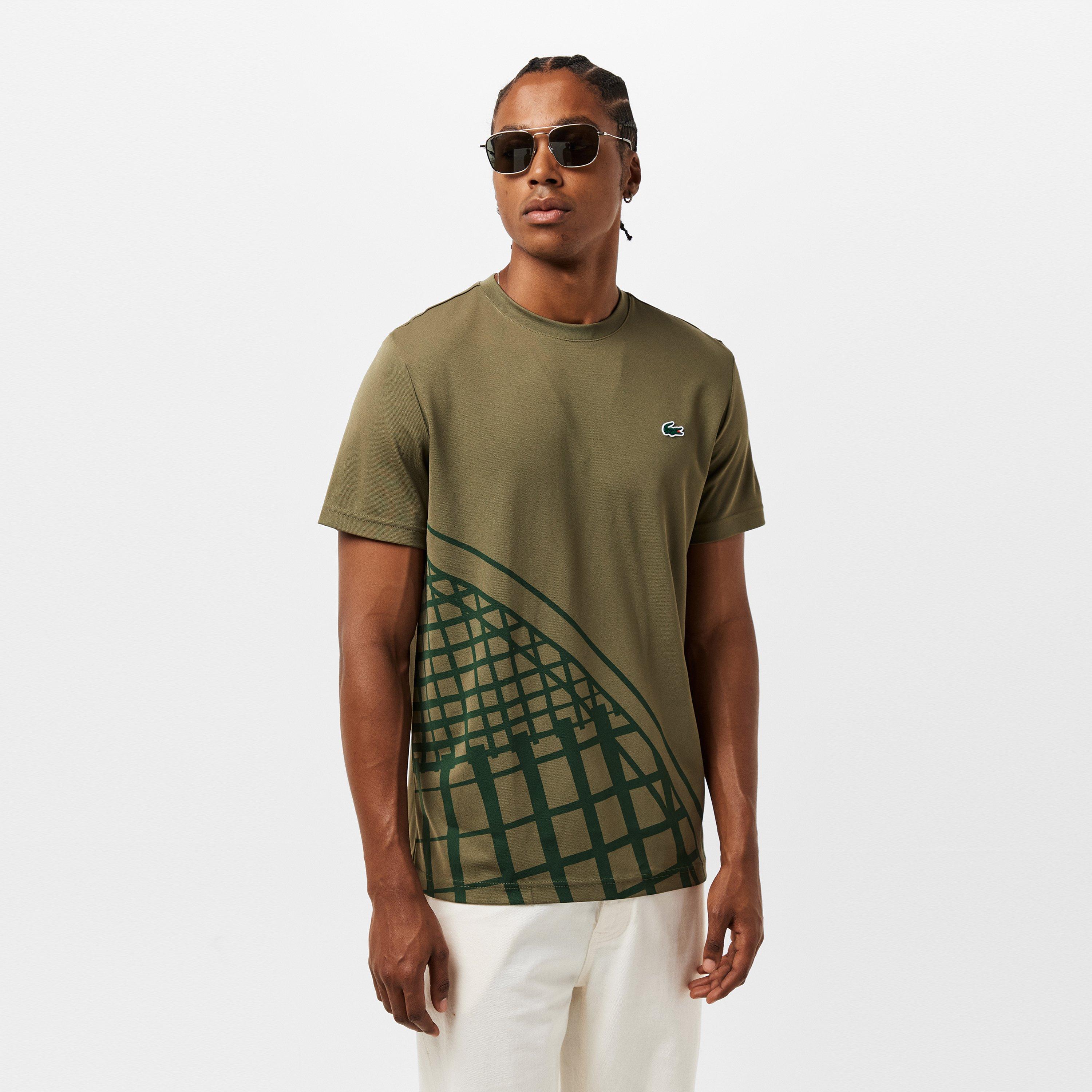 Green E9F - Lacoste - US Open Short-Sleeve Performance T-Shirt - 3