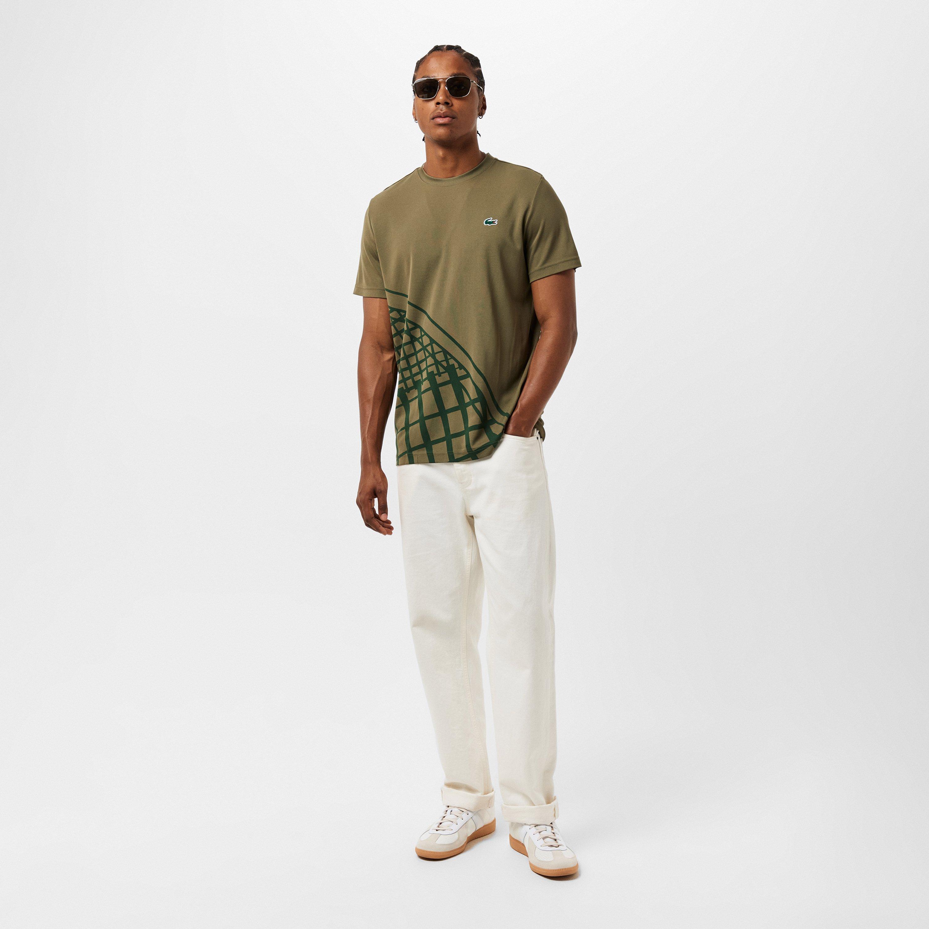 Green E9F - Lacoste - US Open Short-Sleeve Performance T-Shirt - 6