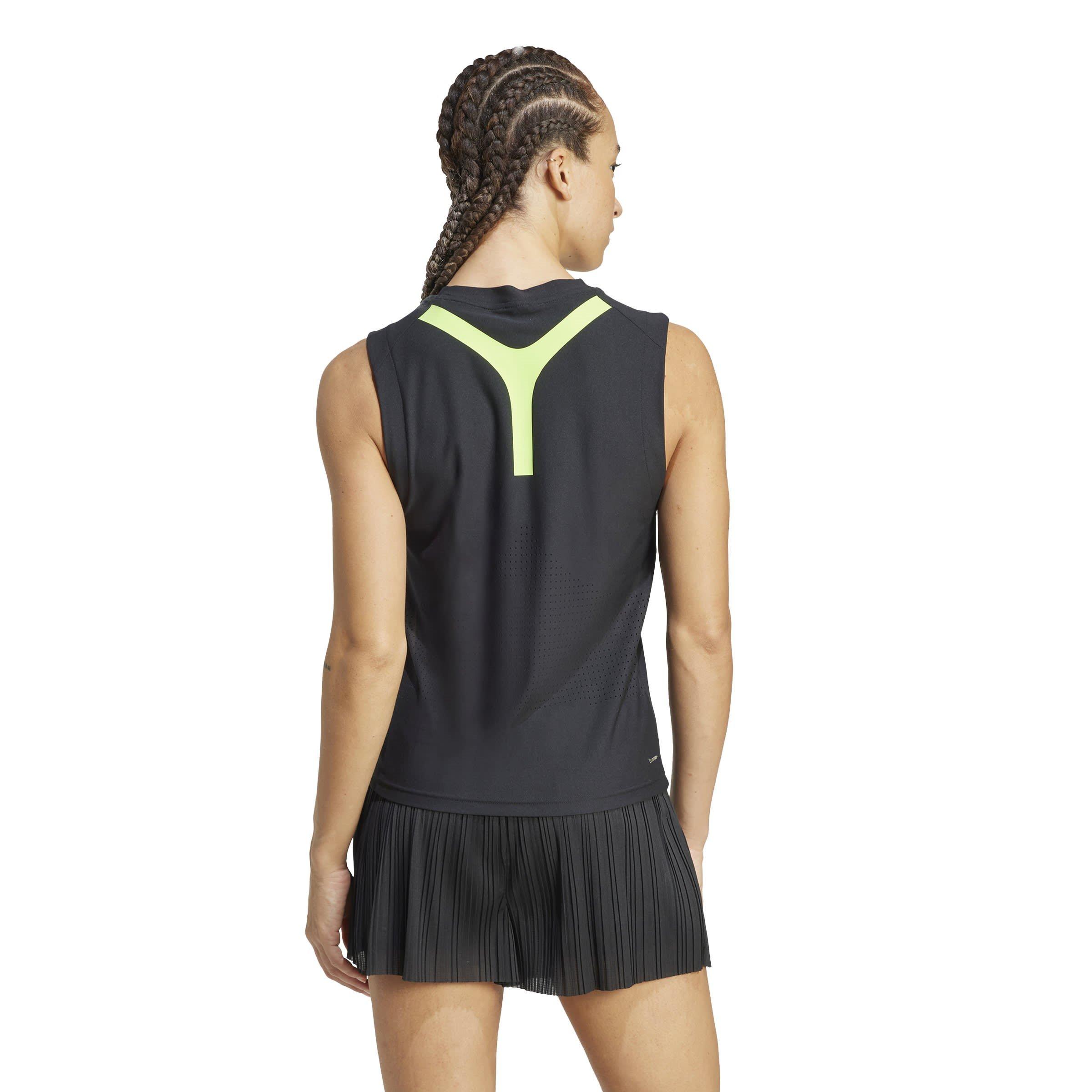 Zwart - adidas - Roland Garros Match Vest Womens - 3