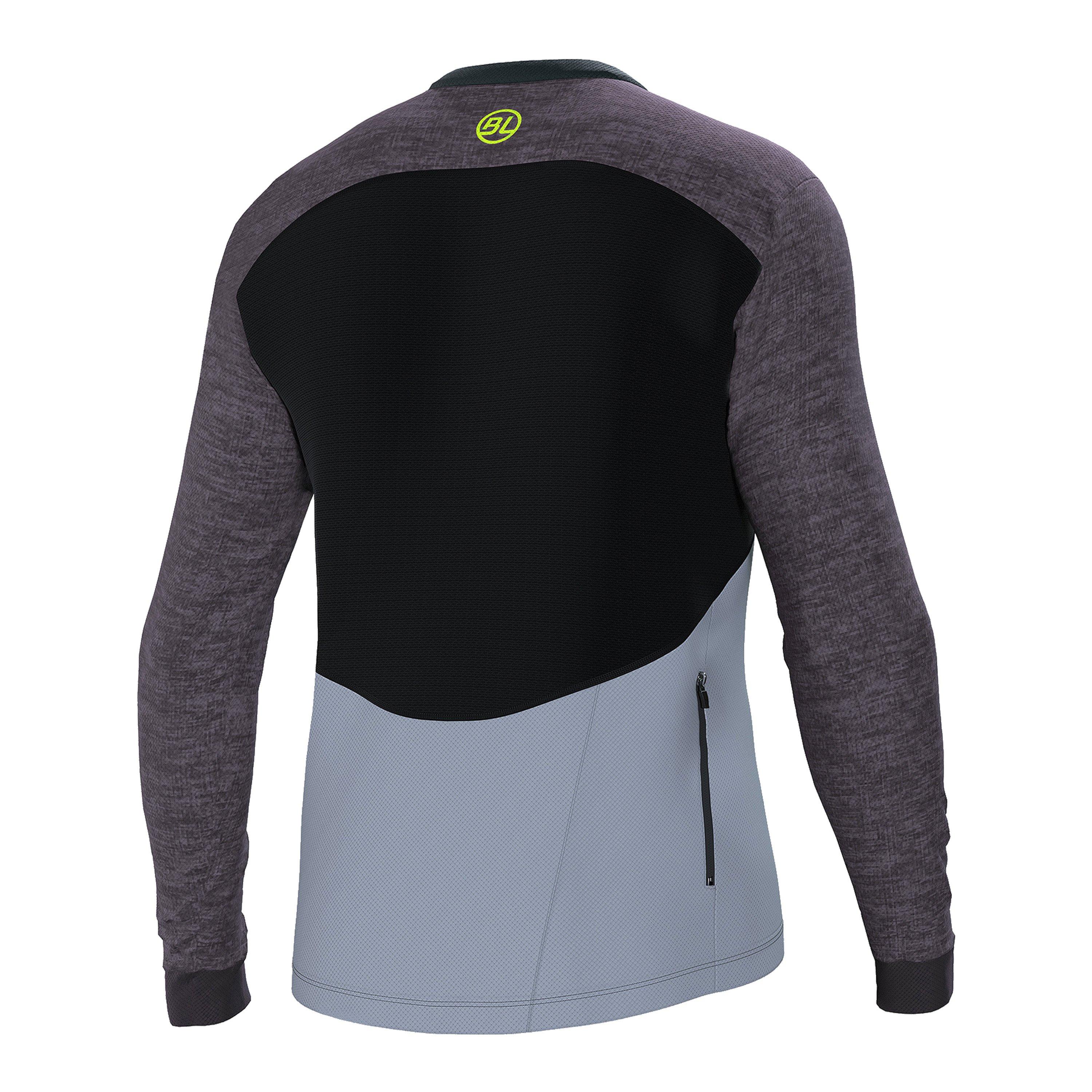 Nero - Bicycle Line - AGORDO Long Sleeve Loose Fit Long Sleeve Cycling Jerseys - 2