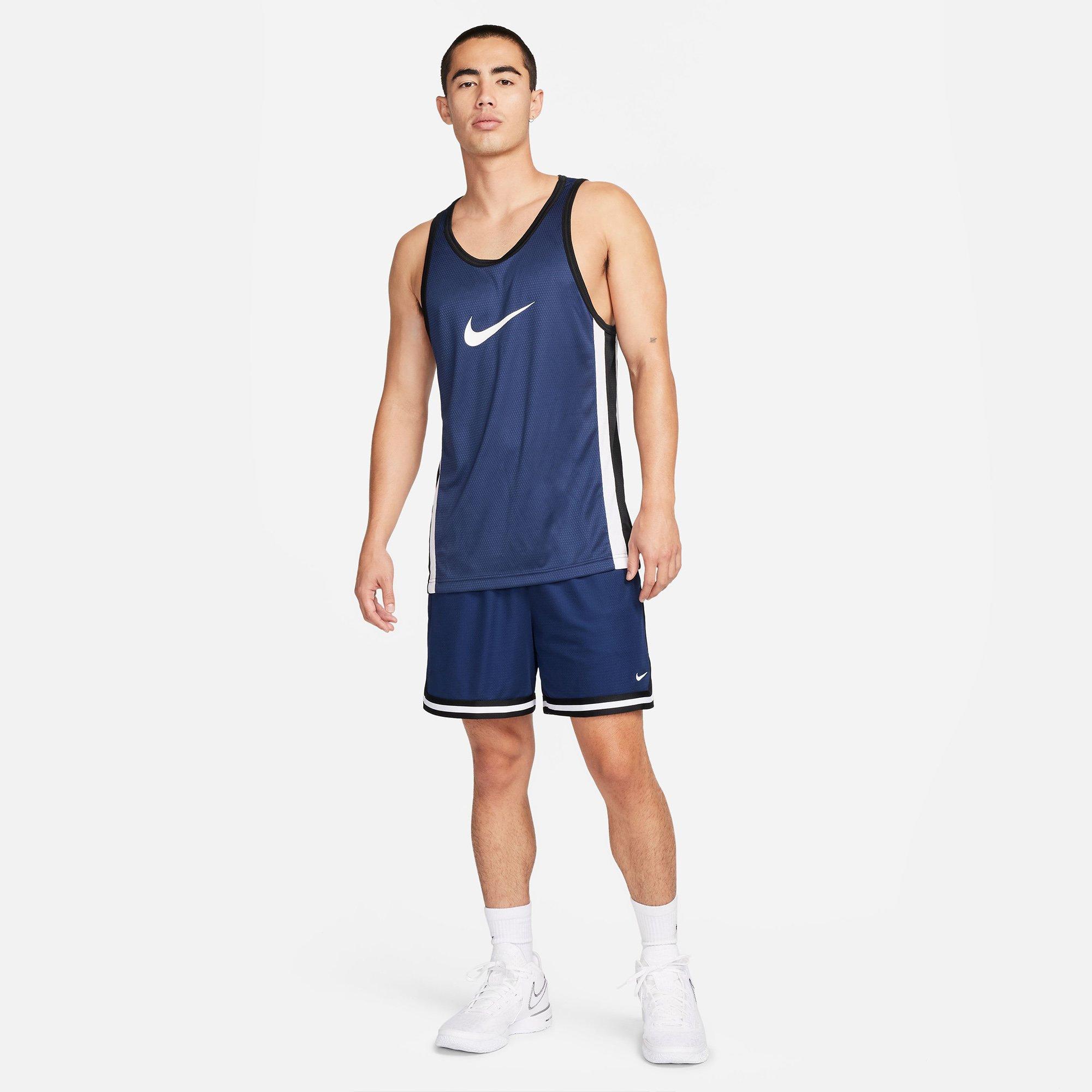 Mid Navy/White - Nike - Dri FIT Icon Mens Basketball Jersey - 5