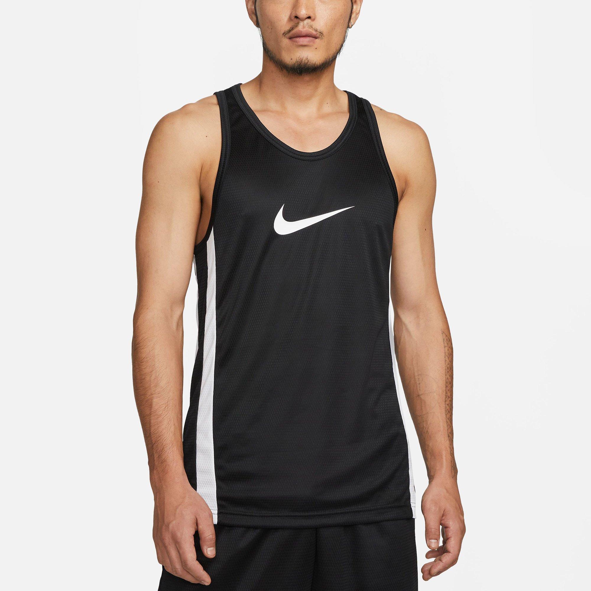 Black/White - Nike - Dri FIT Icon Mens Basketball Jersey - 1