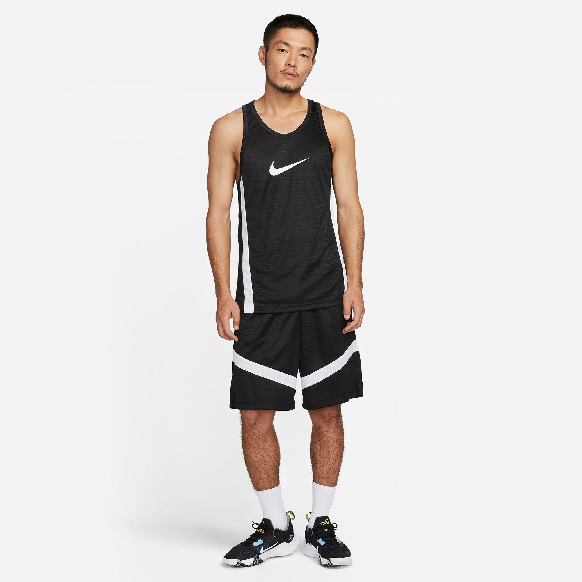 Black/White - Nike - Dri FIT Icon Mens Basketball Jersey - 4