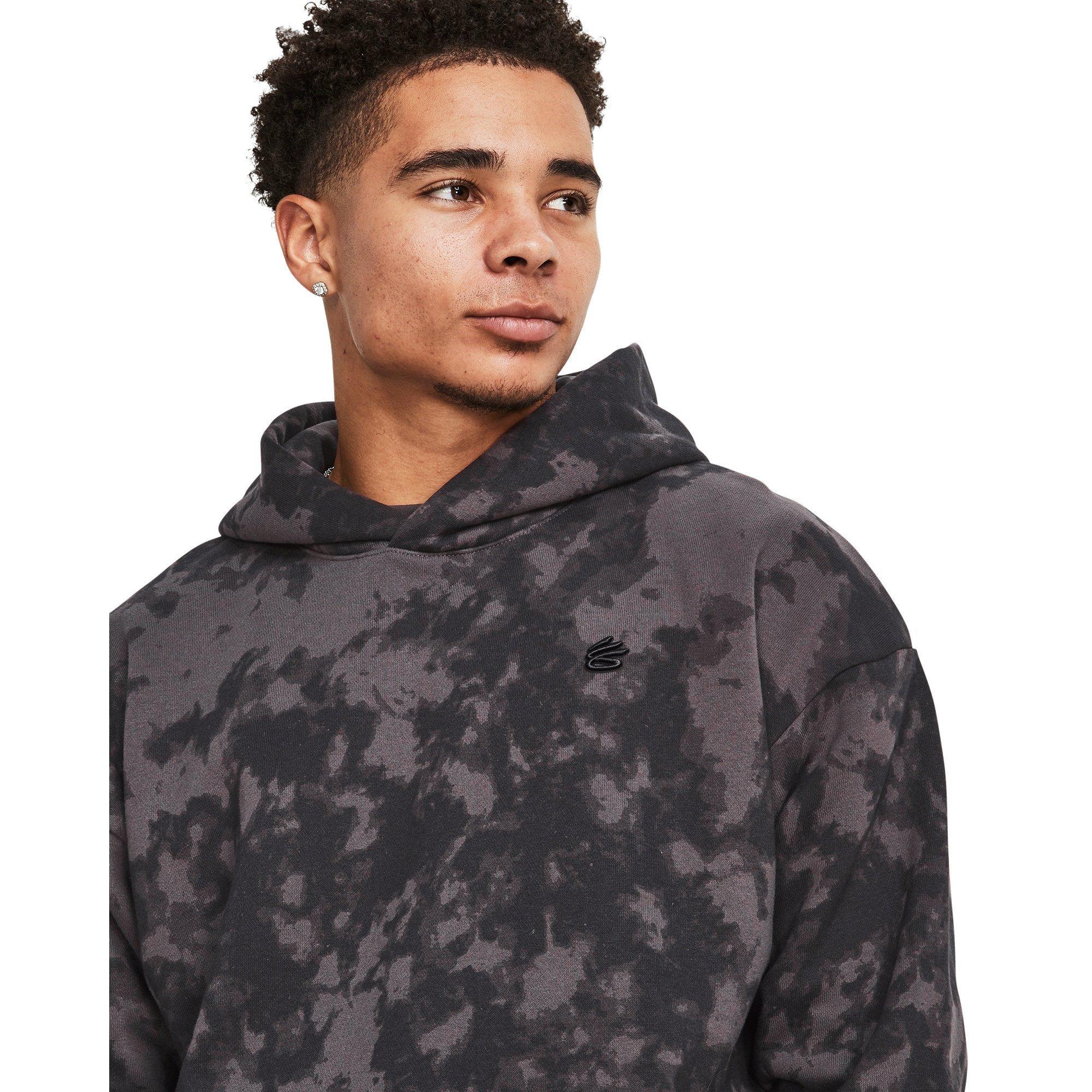 Jet Grey/Maroon - Under Armour - Men's Curry Acid Performance Hoodie - 5