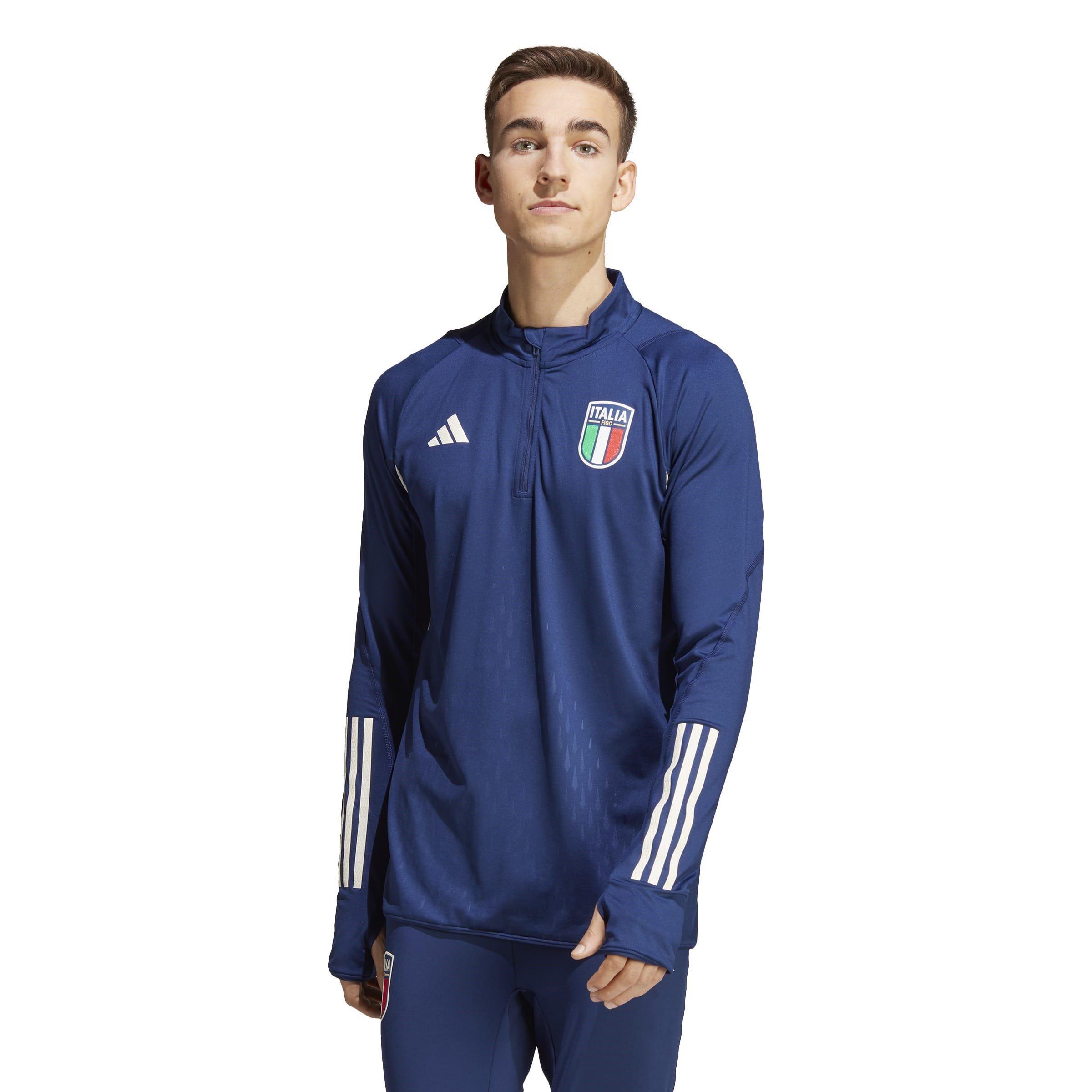 Navy - adidas - Italy Tiro 23 Pro Top 2023 Adults - 2
