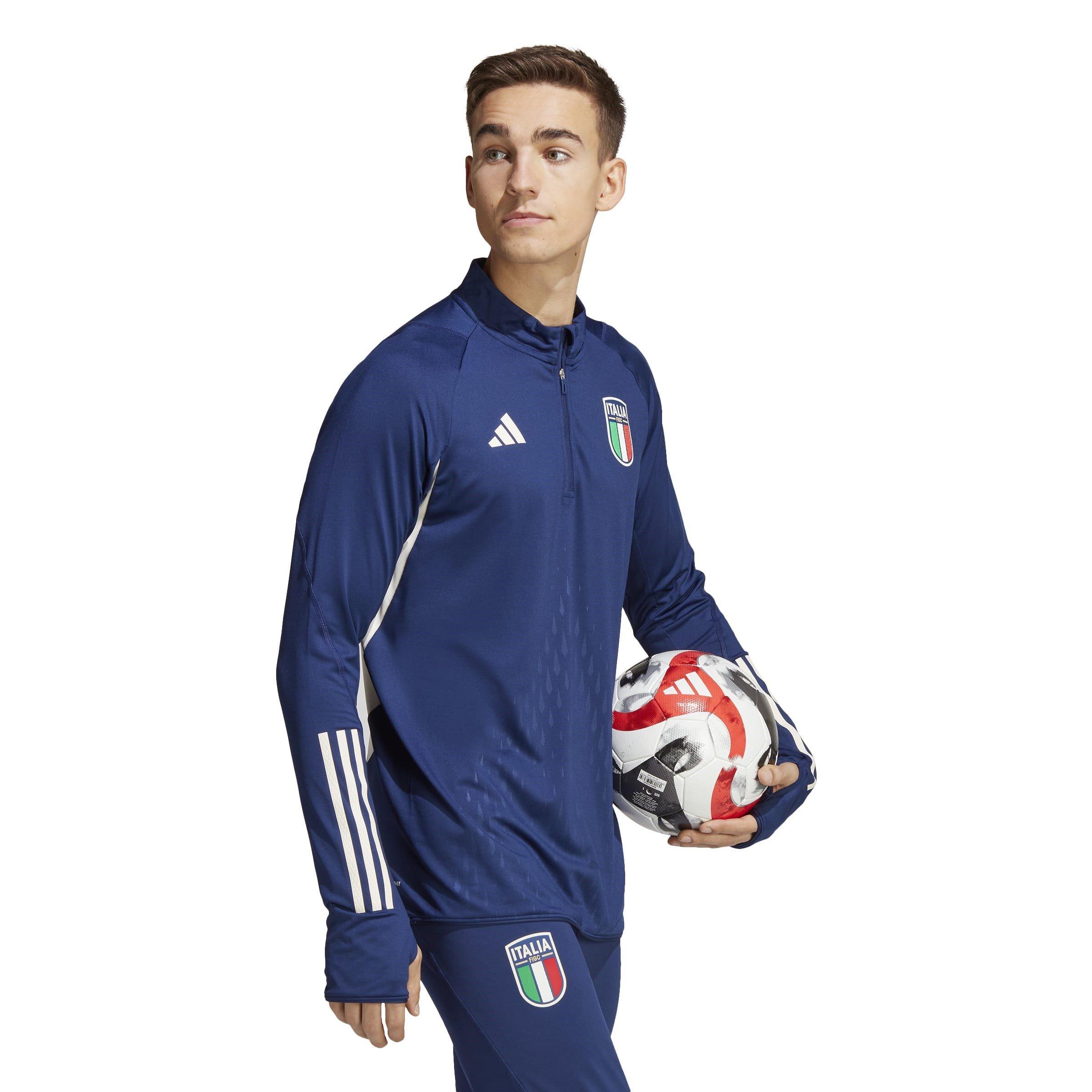 Navy - adidas - Italy Tiro 23 Pro Top 2023 Adults - 4