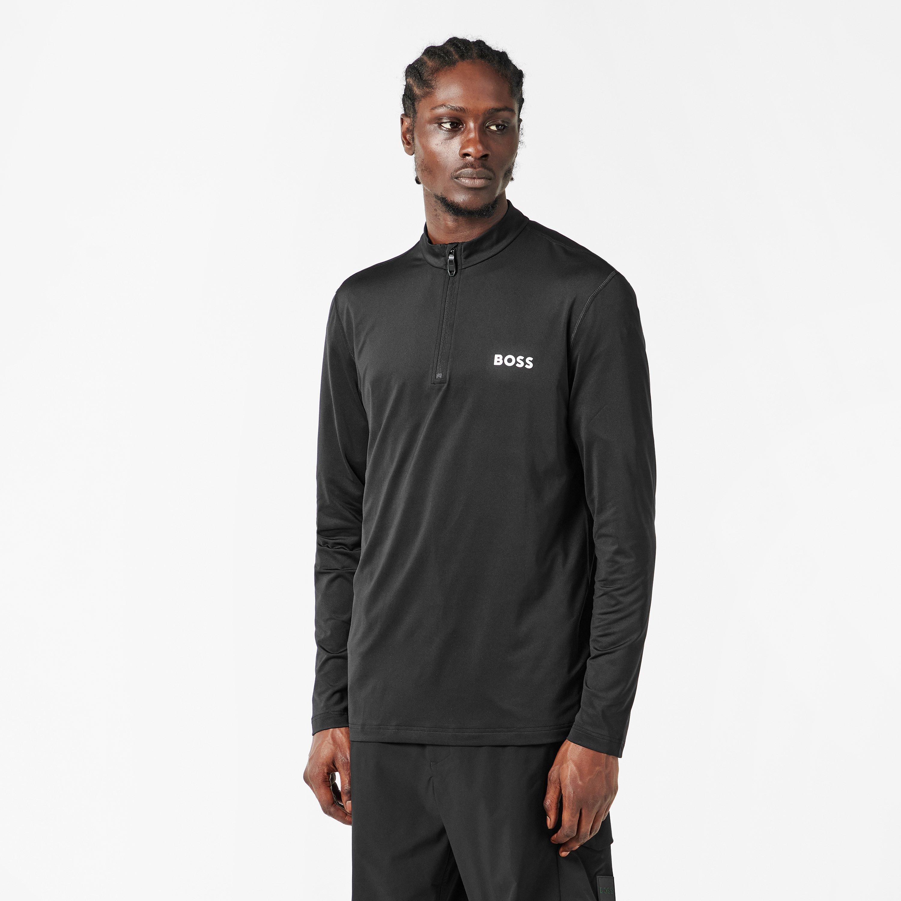 Nero - Boss - Men's  Green quarter Zip Performance Tracksuit Top - 3