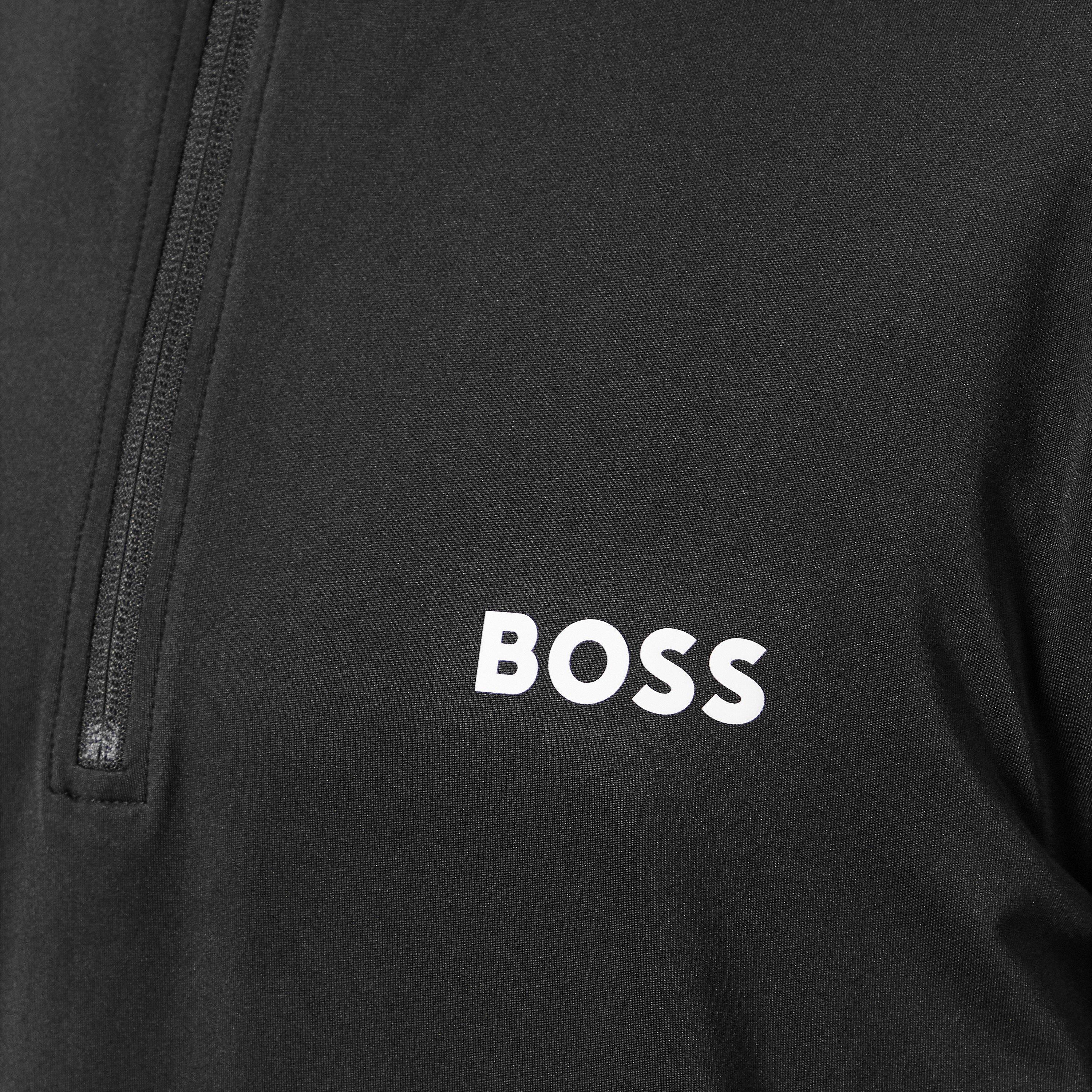 Nero - Boss - Men's  Green quarter Zip Performance Tracksuit Top - 5