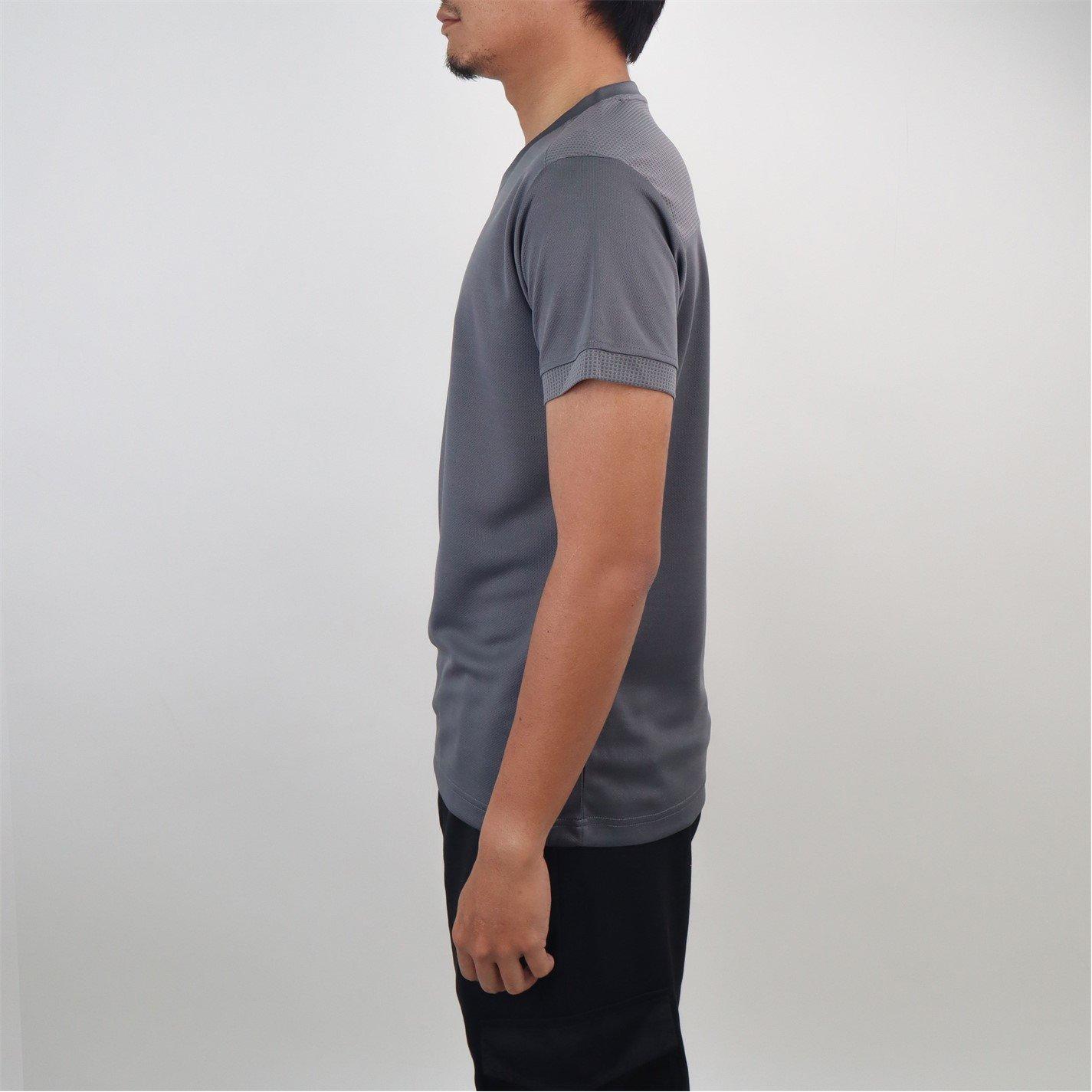 Grey - Victor - Logo Badminton Tee - 4