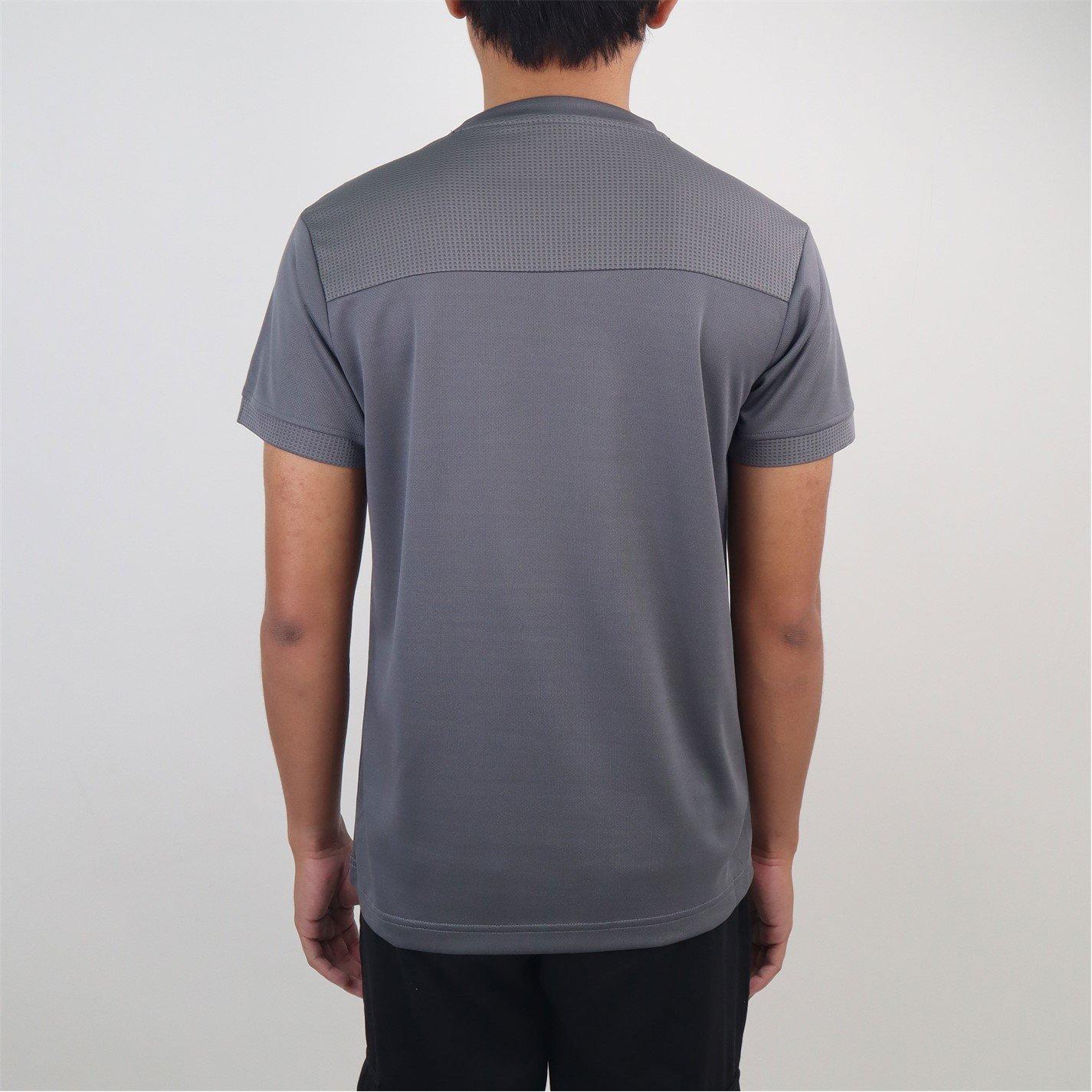 Grey - Victor - Logo Badminton Tee - 5