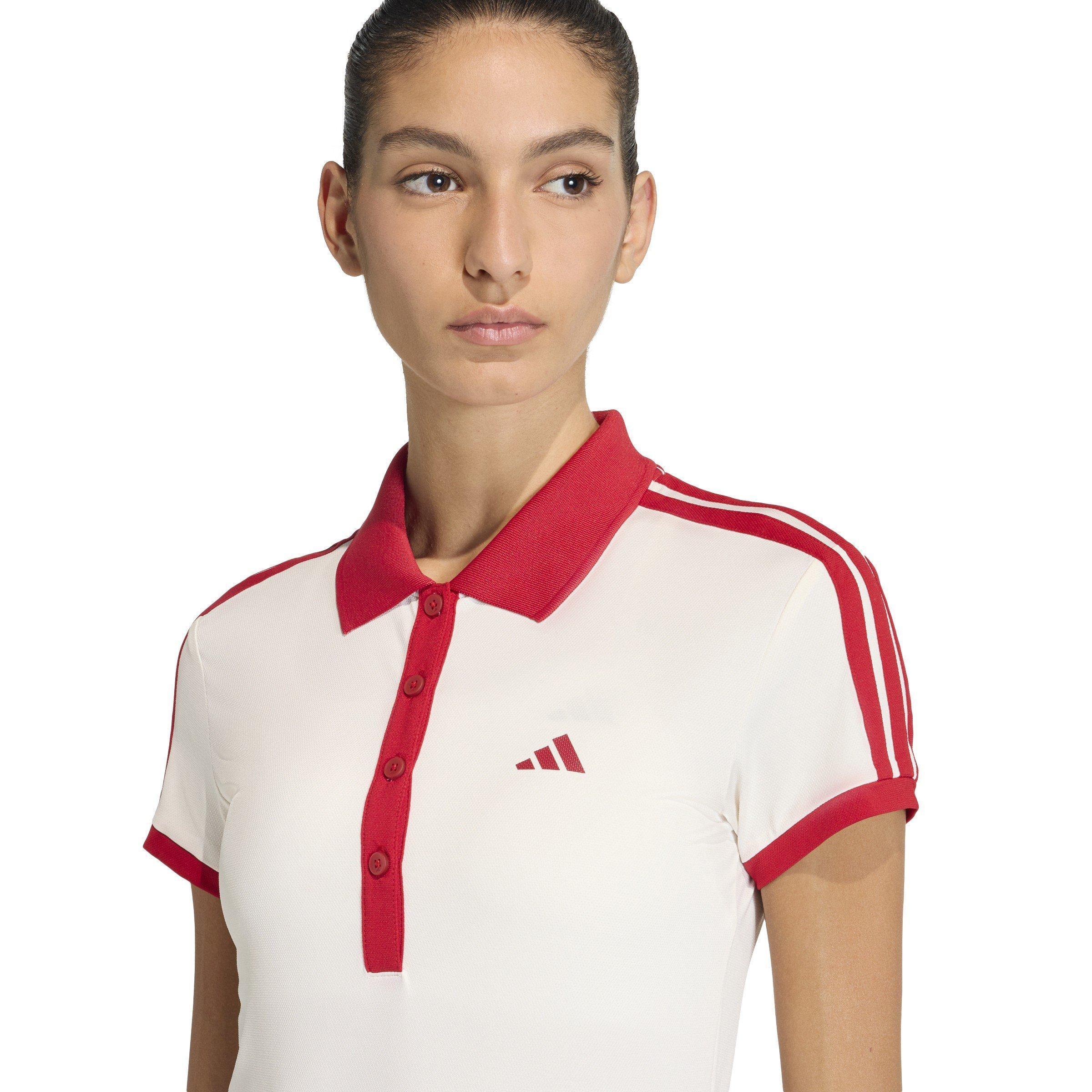 Chalk White - adidas - Women's Short Sleeve Performance Polo Shirt - 5