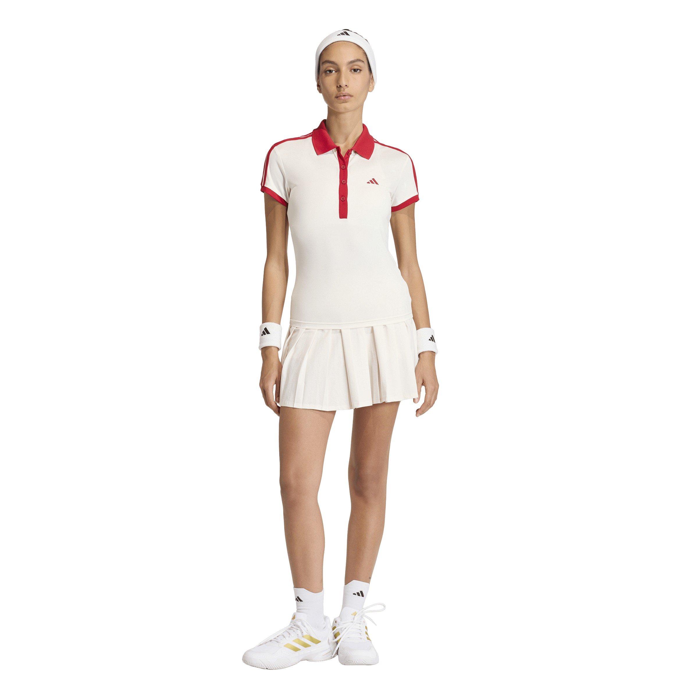 Chalk White - adidas - Women's Short Sleeve Performance Polo Shirt - 6