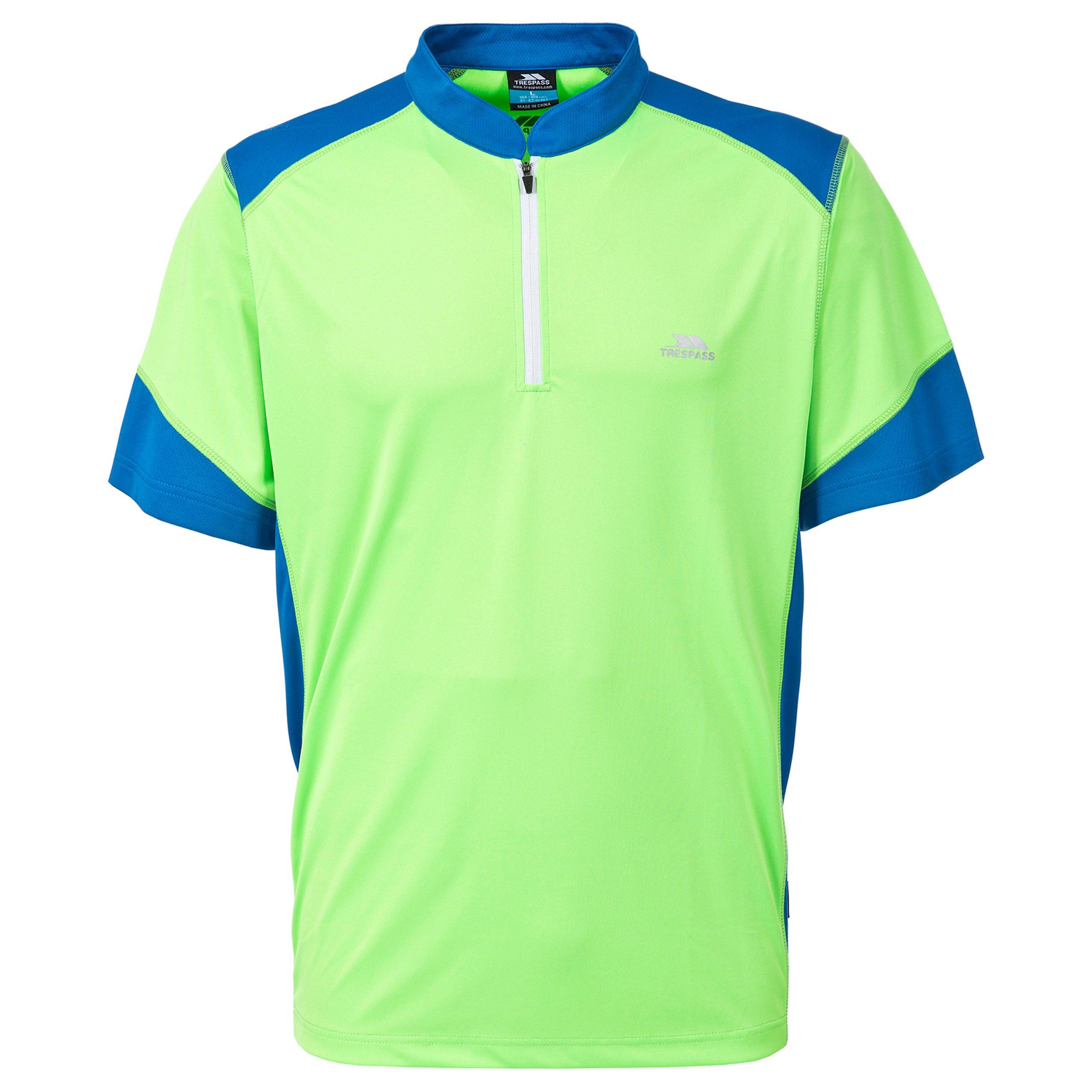 Green Gecko - Trespass - Men's Dudley Short Sleeve Cycling Jersey - 1