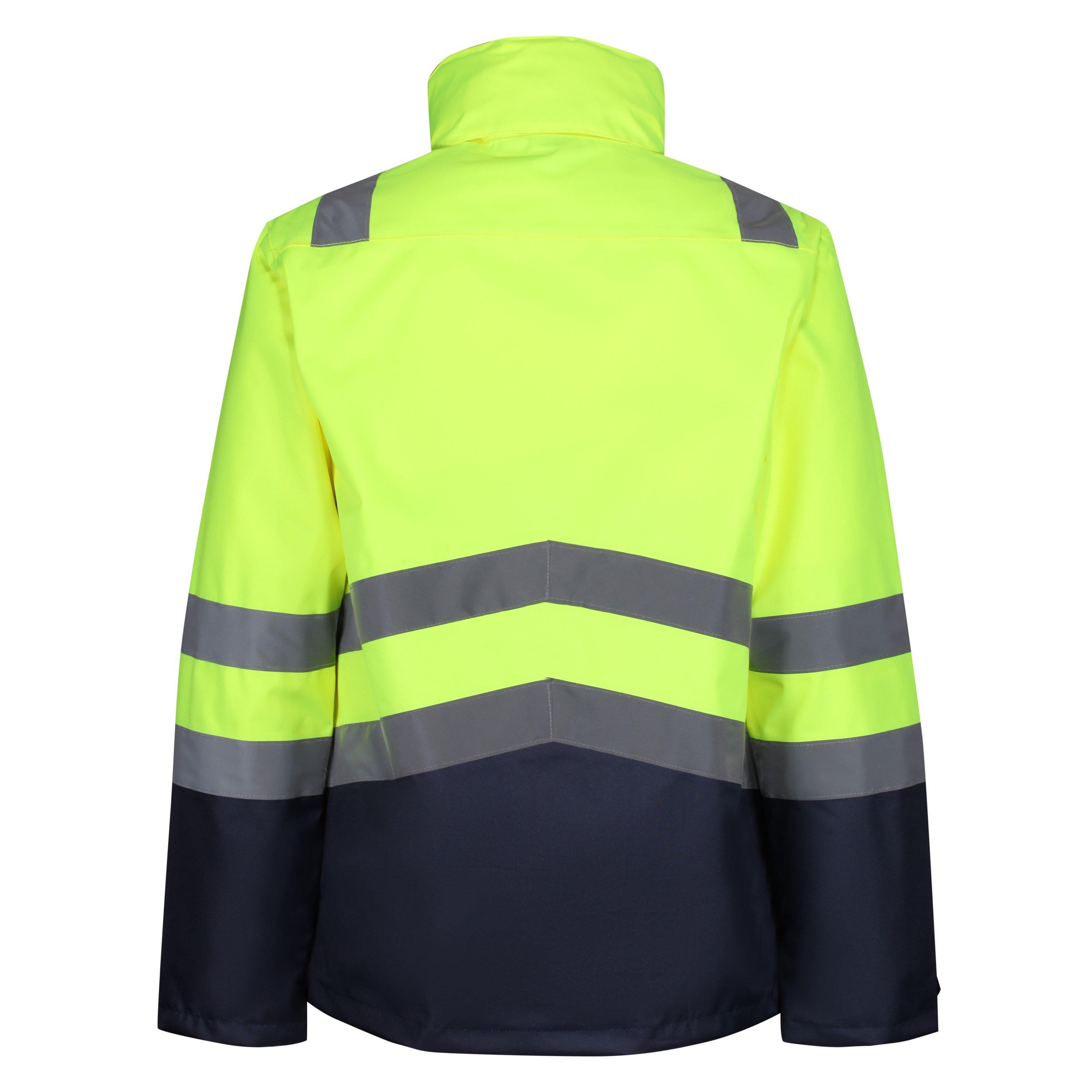Geel/Marineblauw - Regatta - 3-in-1 Hi-Vis Jacket - 4