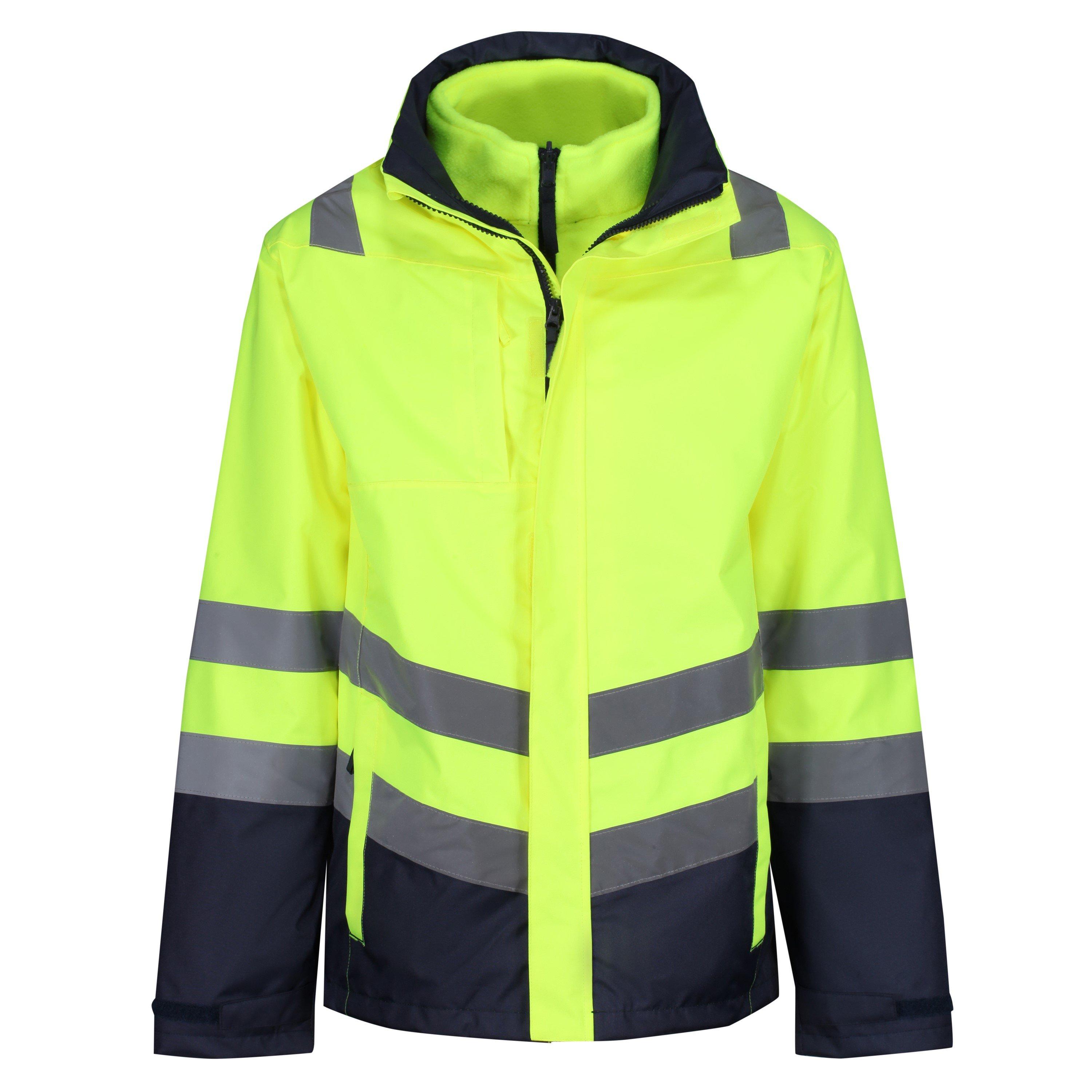 Geel/Marineblauw - Regatta - 3-in-1 Hi-Vis Jacket - 5