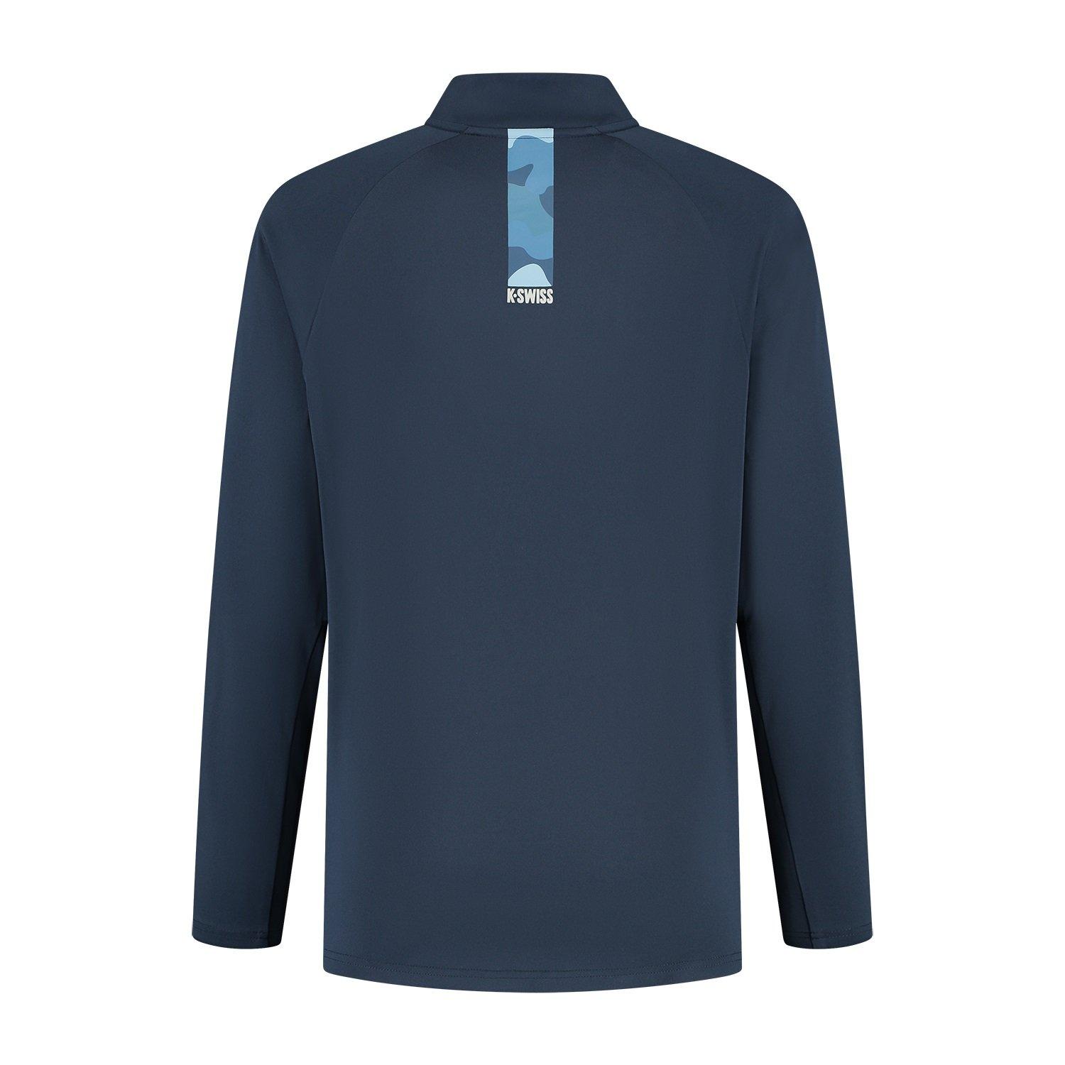 Peacoat/White - K Swiss - Hypercourt Performance Tennis Jacket - 2