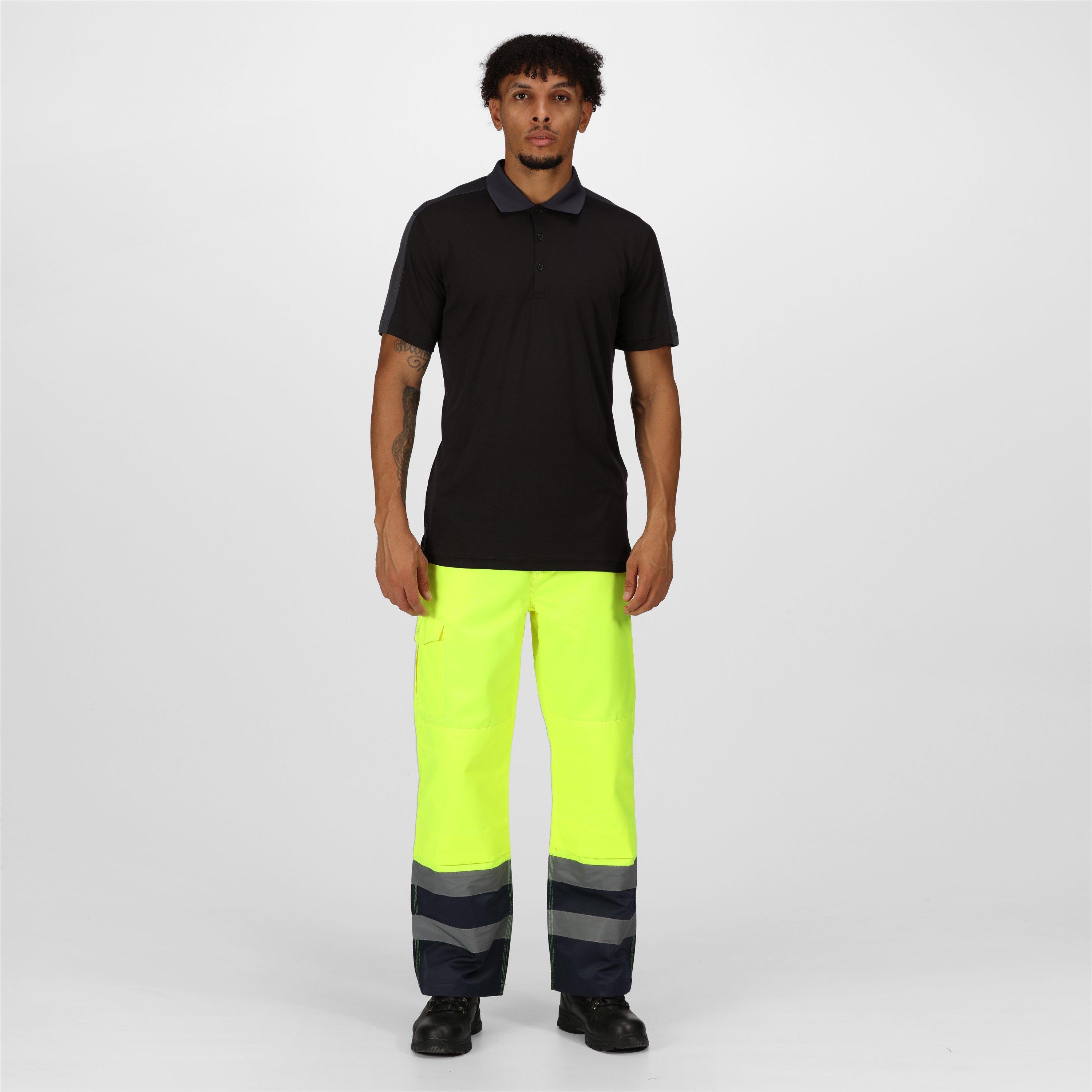 Regatta Men's Workwear Work Trouser - Yellow/Navy - 44W R