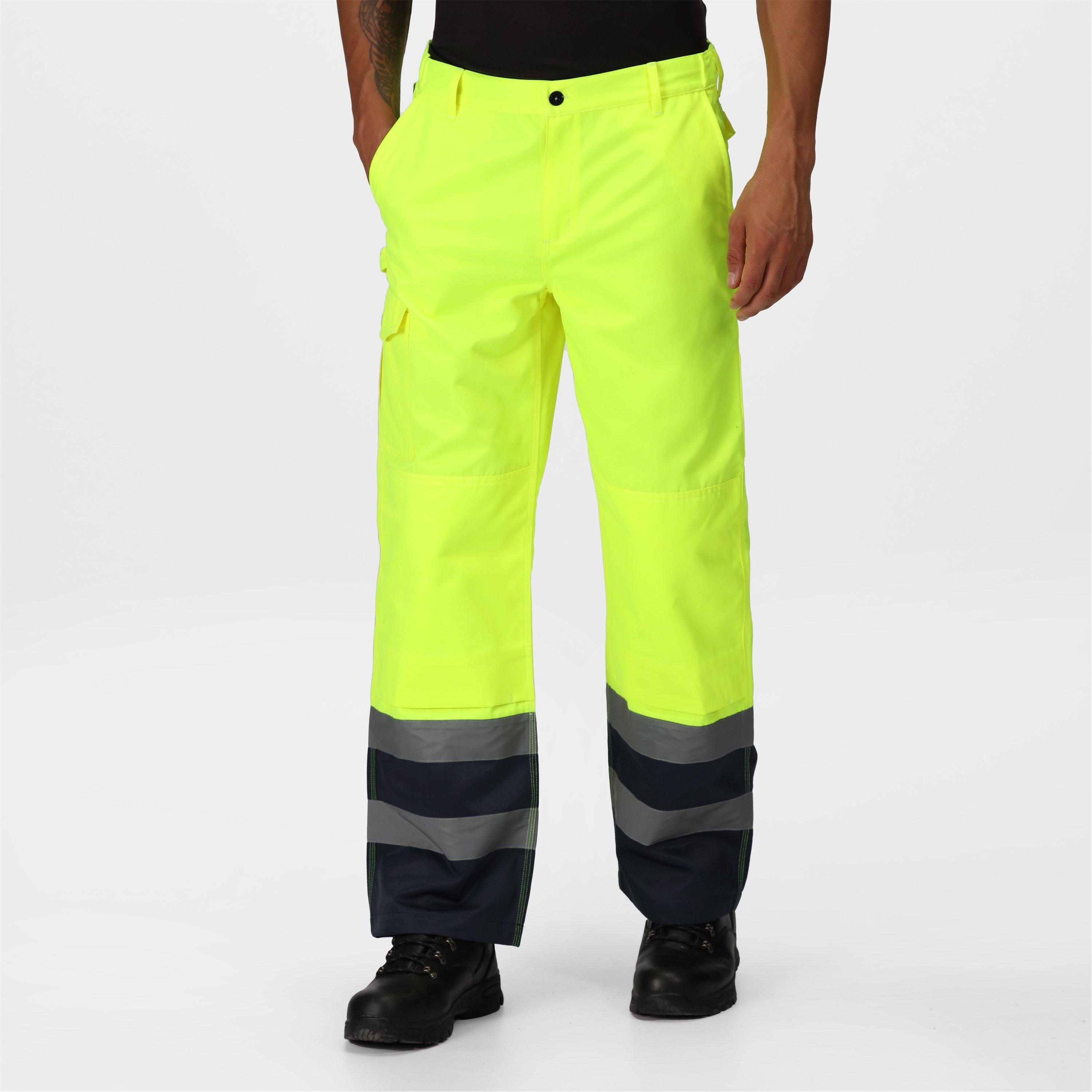 Geel/Marineblauw - Regatta - Workwear Work Trouser - 2