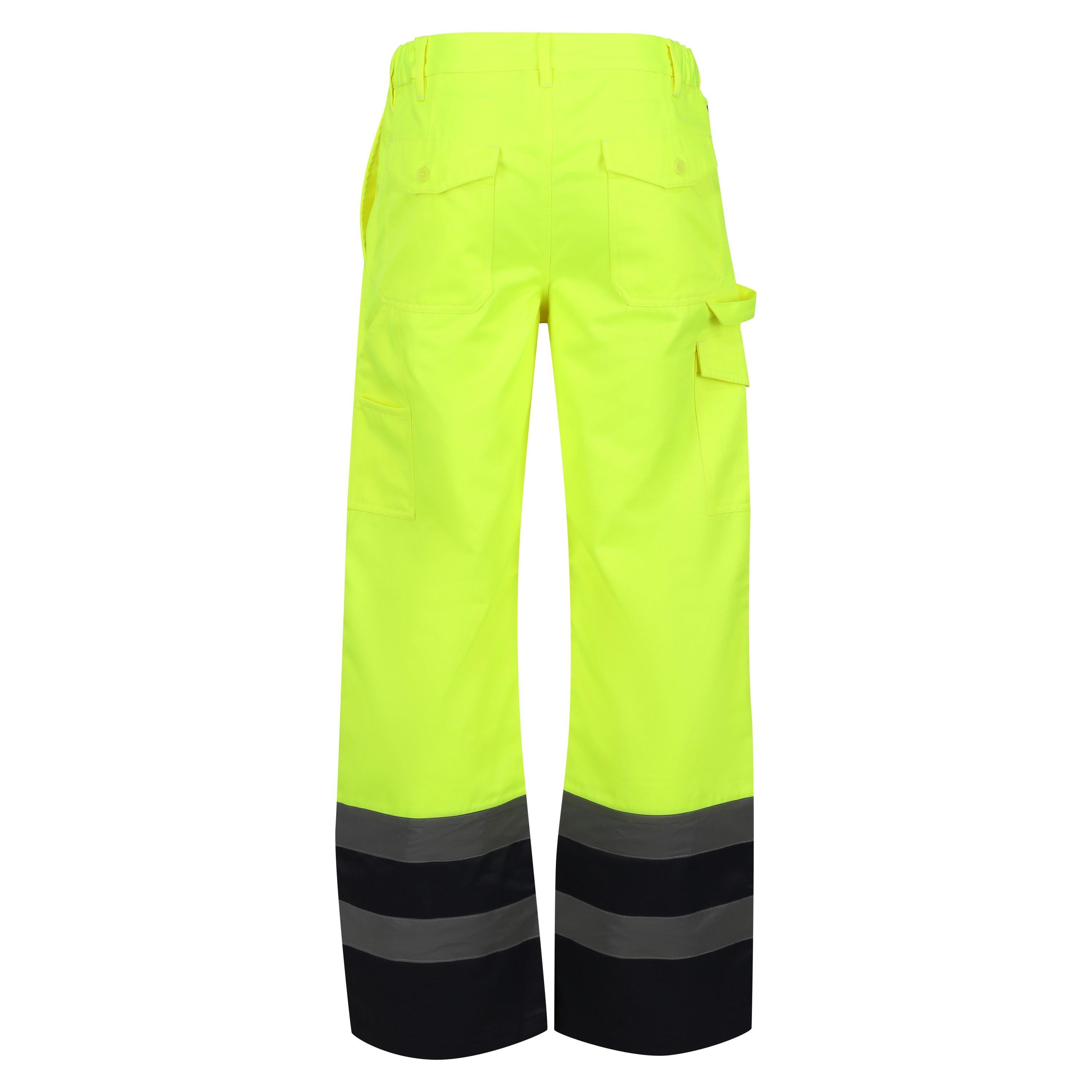 Geel/Marineblauw - Regatta - Workwear Work Trouser - 8