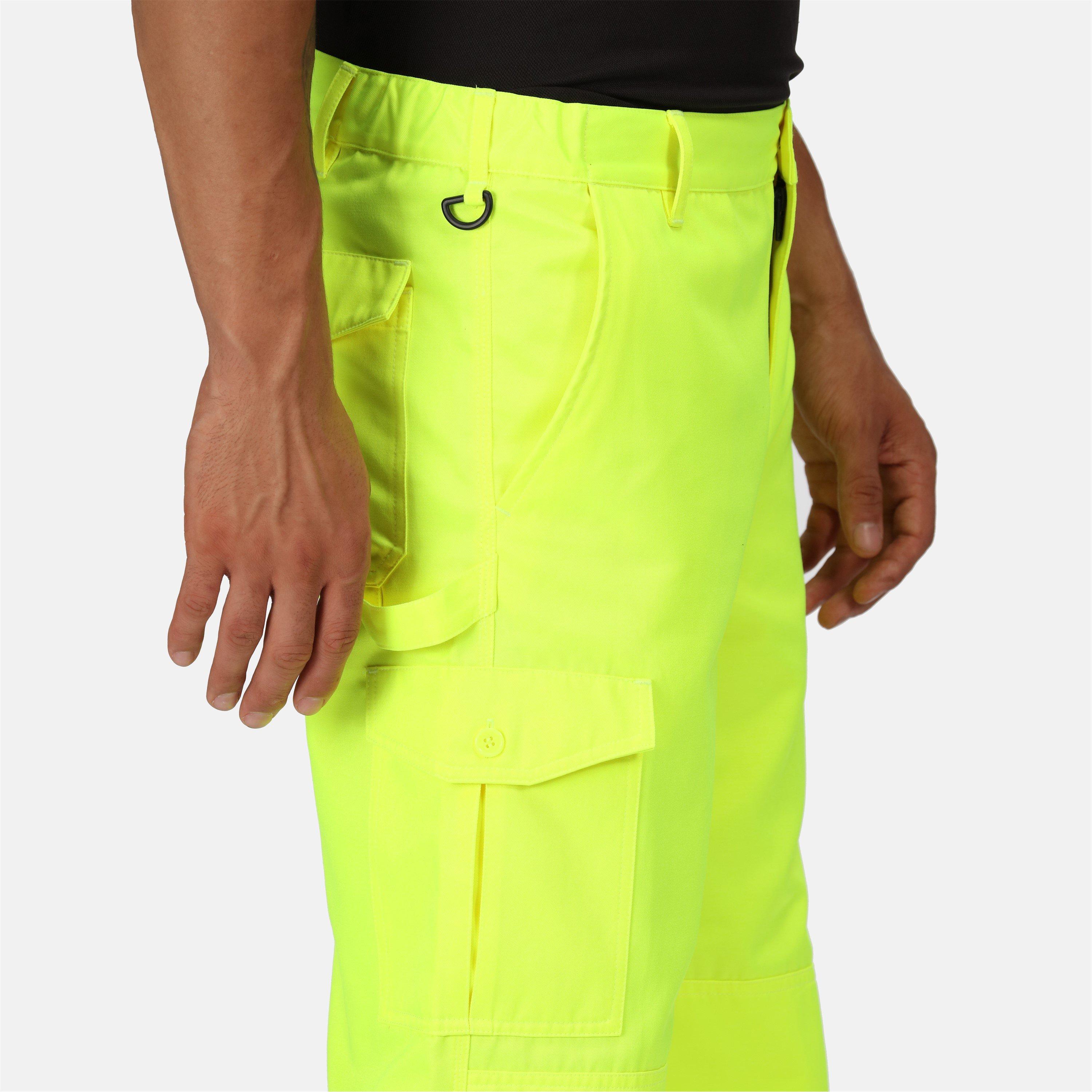 Geel/Marineblauw - Regatta - Workwear Work Trouser - 4