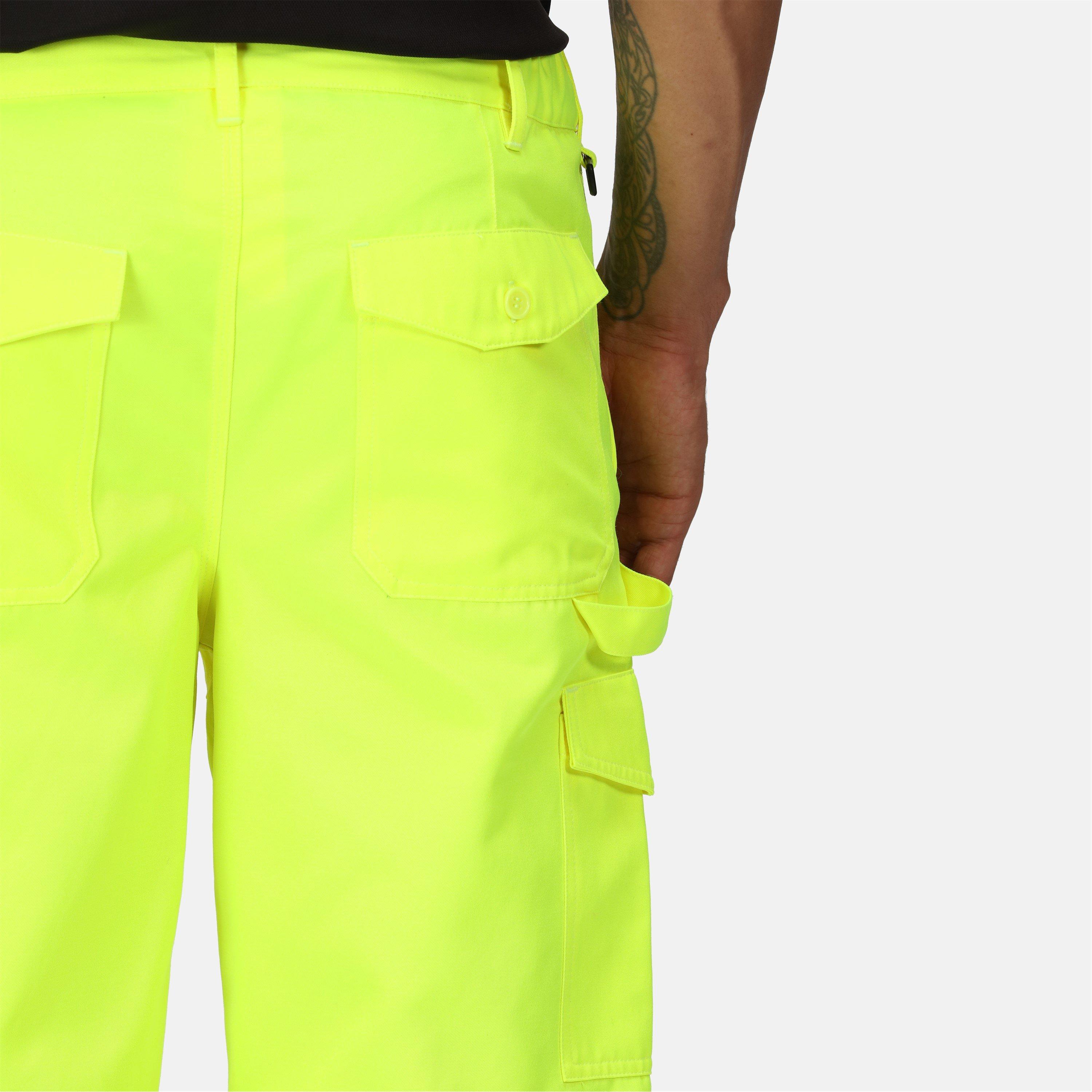 Geel/Marineblauw - Regatta - Workwear Work Trouser - 5