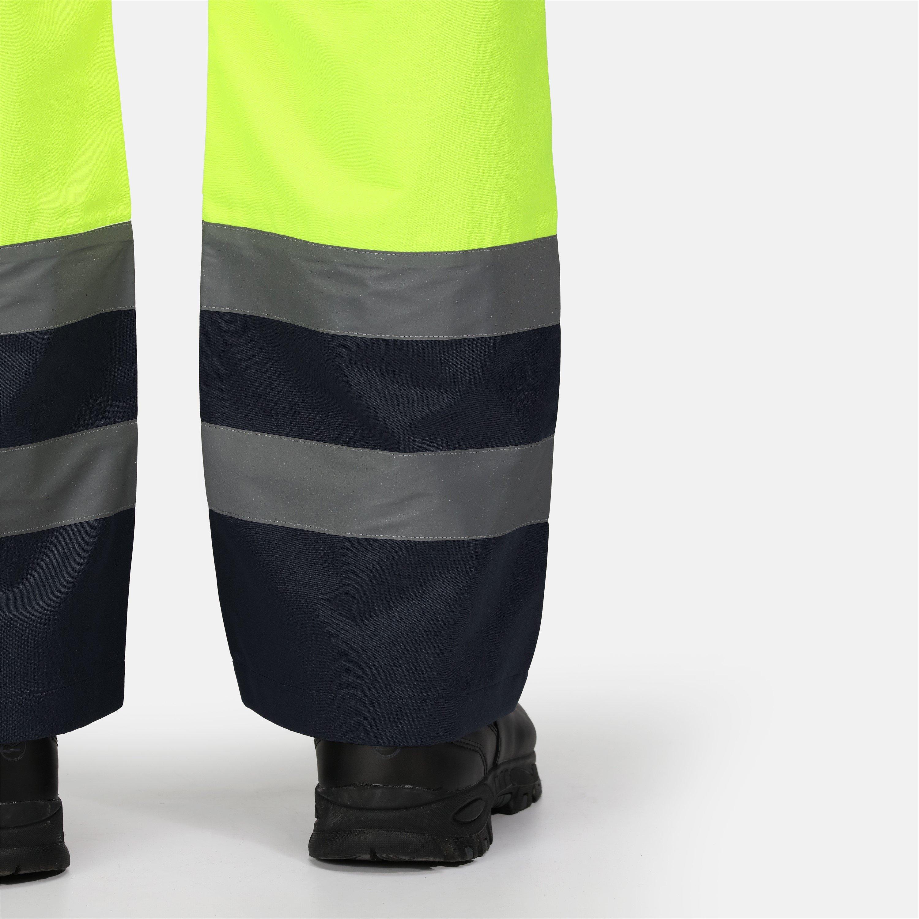 Geel/Marineblauw - Regatta - Workwear Work Trouser - 6