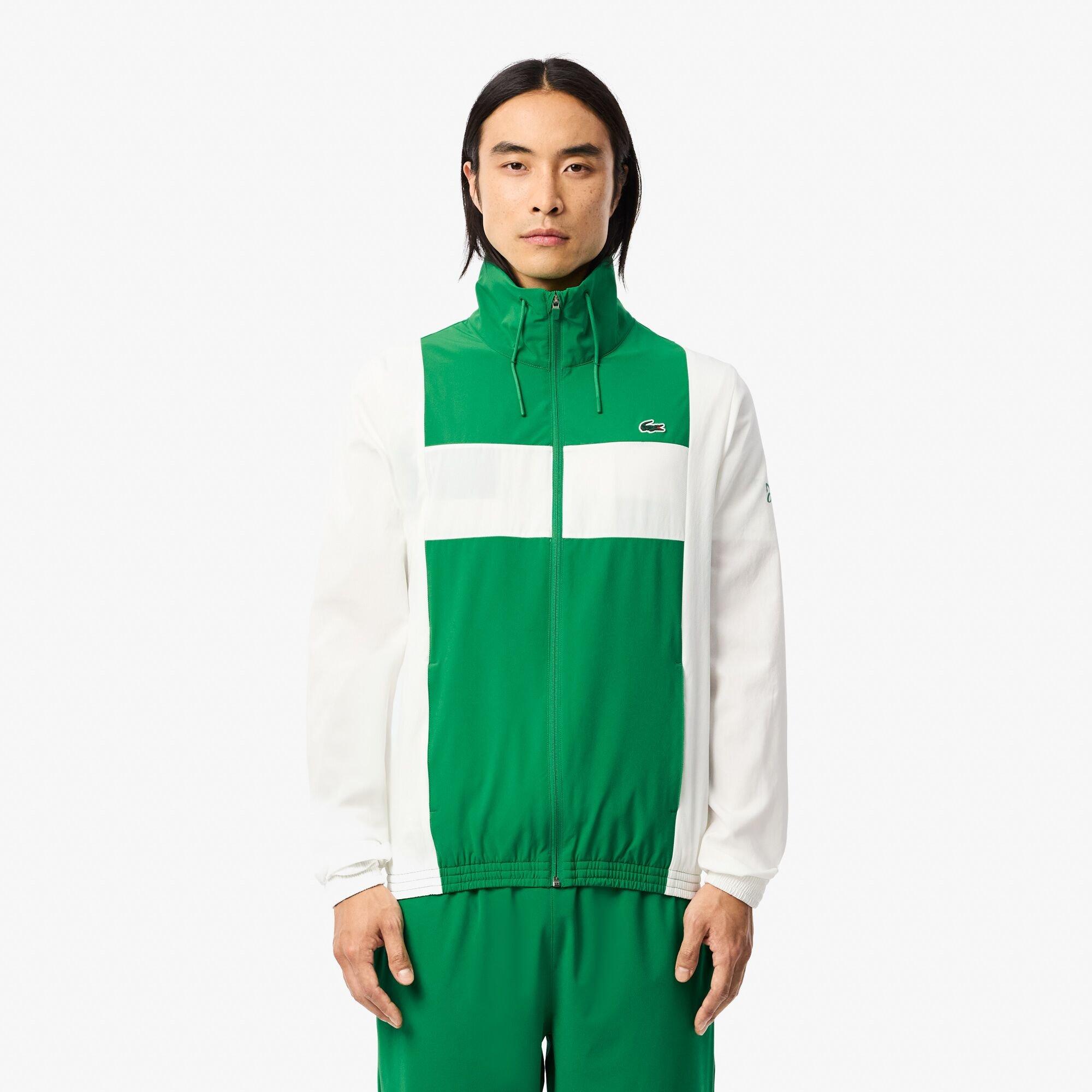 White/Green - Lacoste - Performance Tracksuit - 2