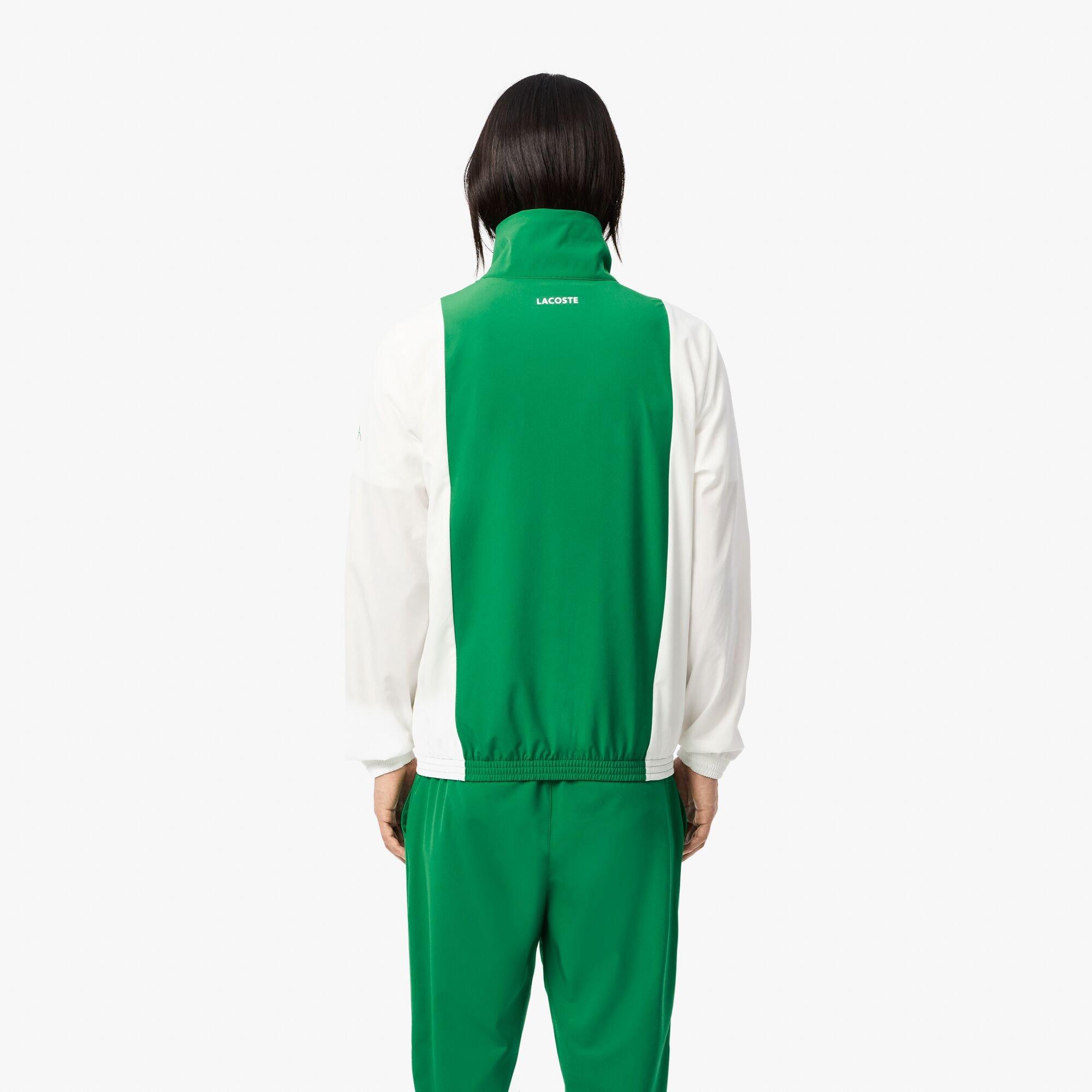 White/Green - Lacoste - Performance Tracksuit - 3