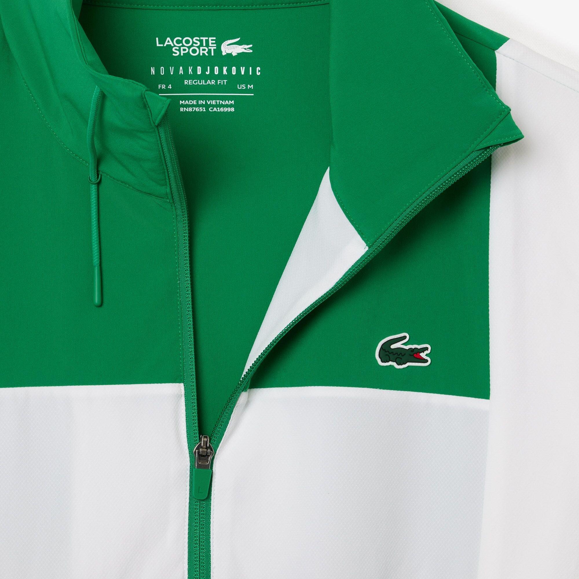 White/Green - Lacoste - Performance Tracksuit - 8