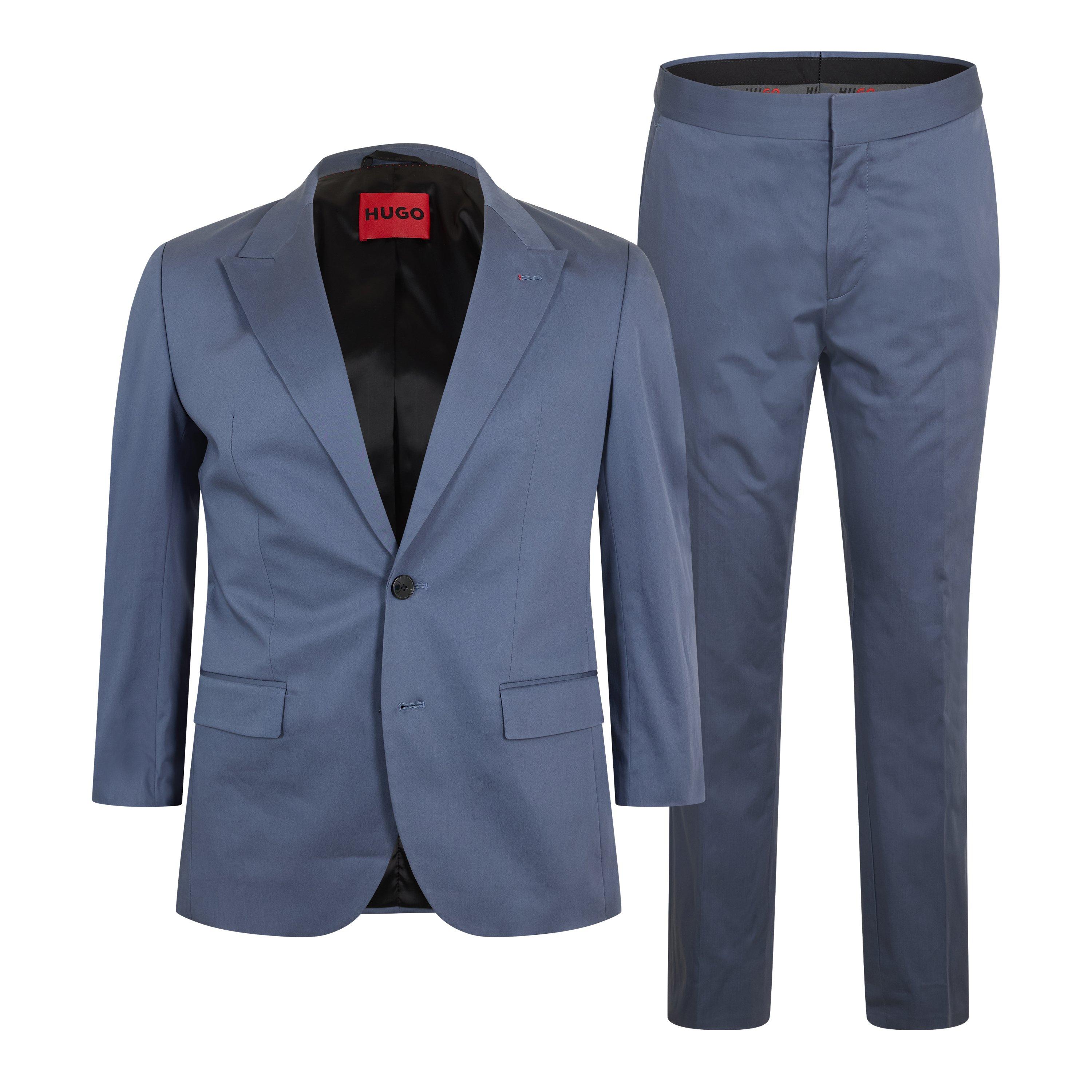Medium Blue - Hugo - Men's Henry Getlin242 Suit - 1