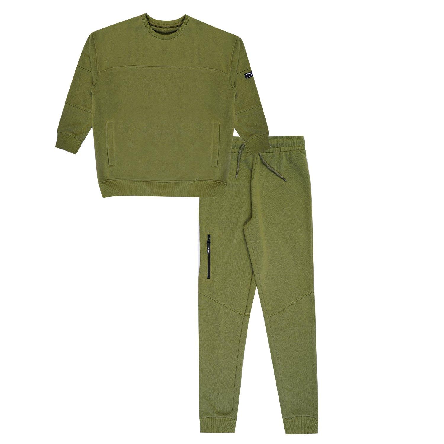Khaki - Firetrap - Kids' Fleece Tracksuits - 1
