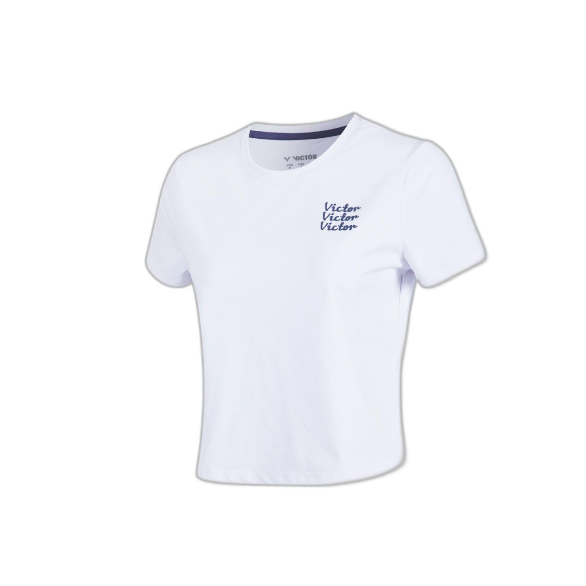 White - Victor - Women's Short Sleeve Performance Cropped T-Shirt - 2