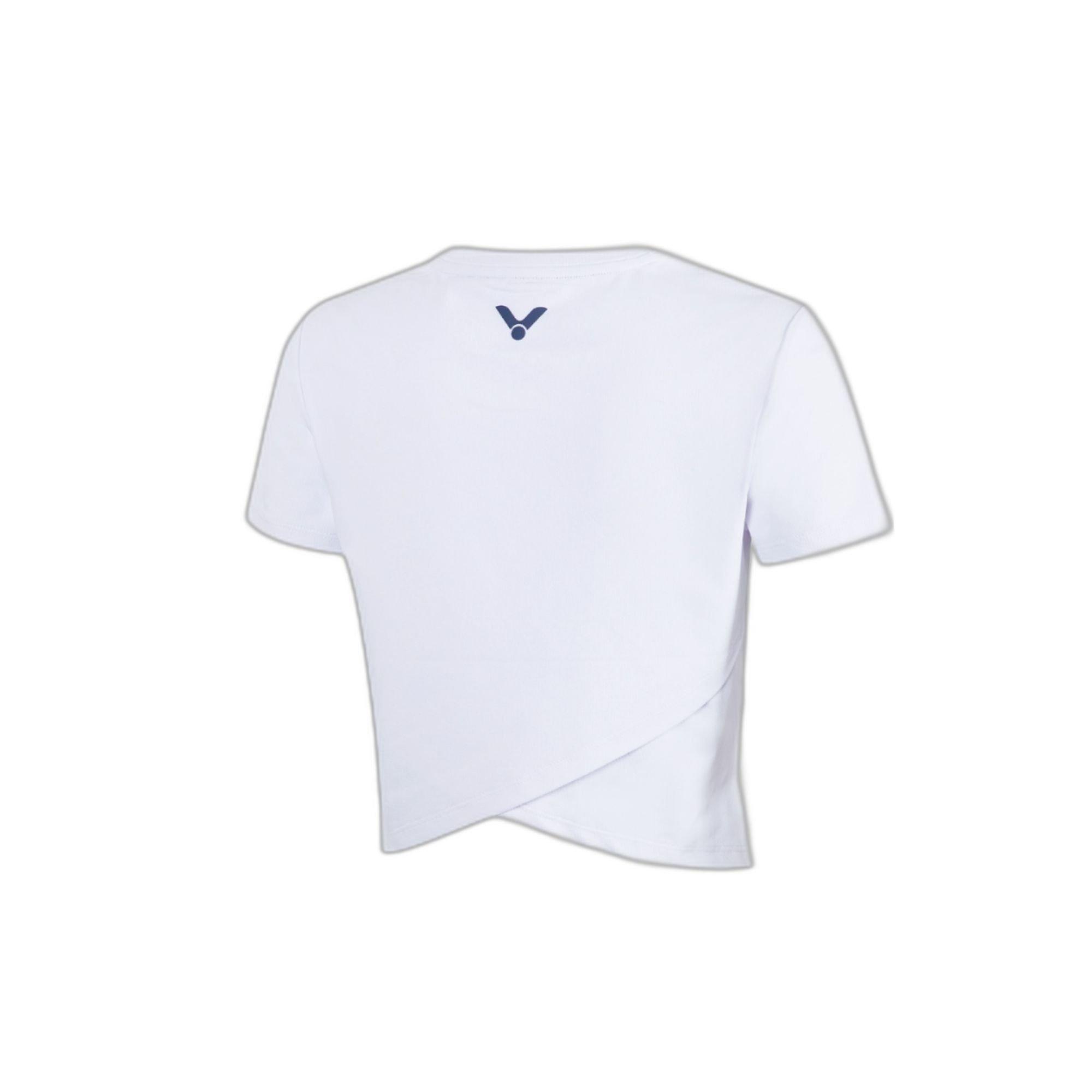White - Victor - Women's Short Sleeve Performance Cropped T-Shirt - 3