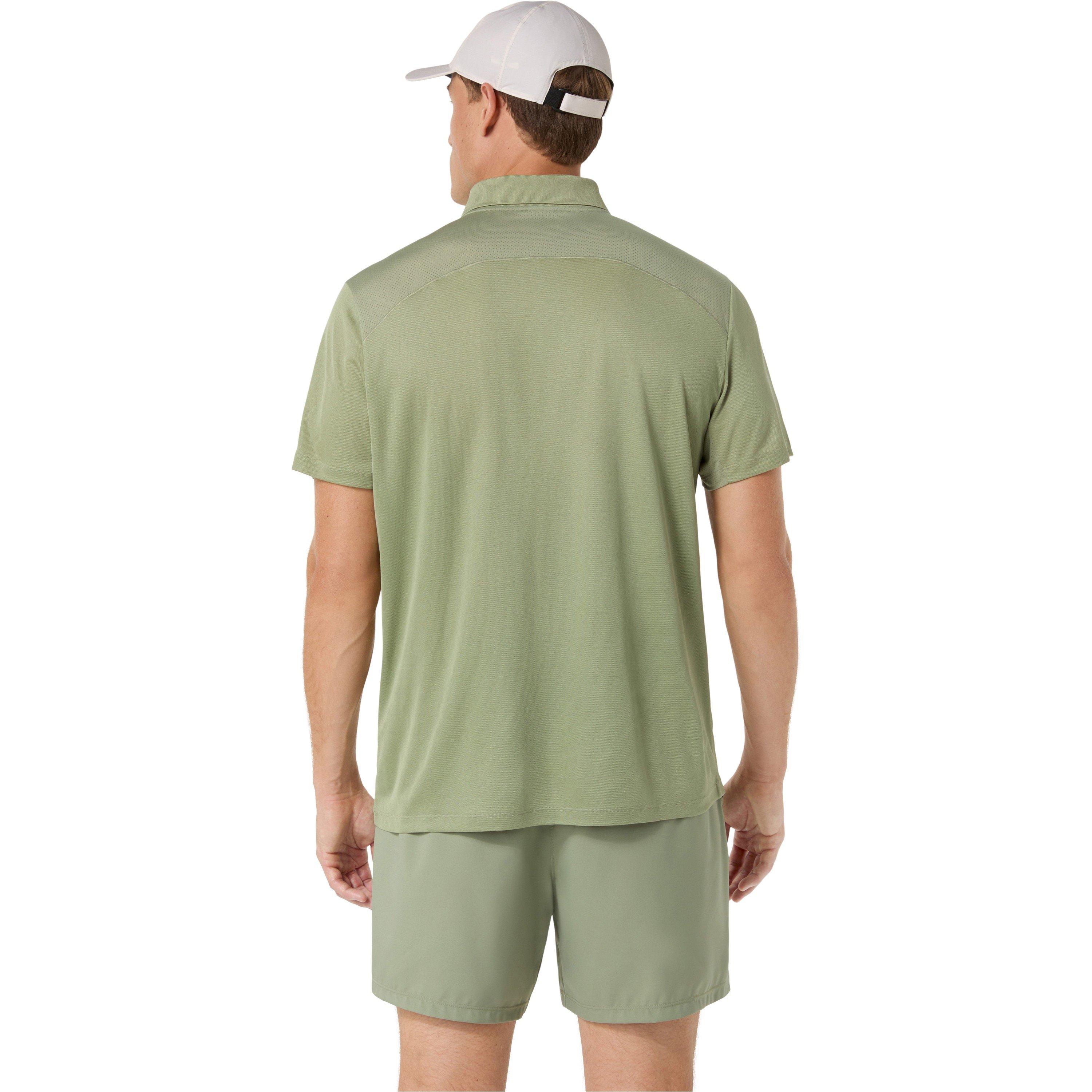 Khaki Green - Asics - Men's Court Short Sleeve Polo Shirt - 2