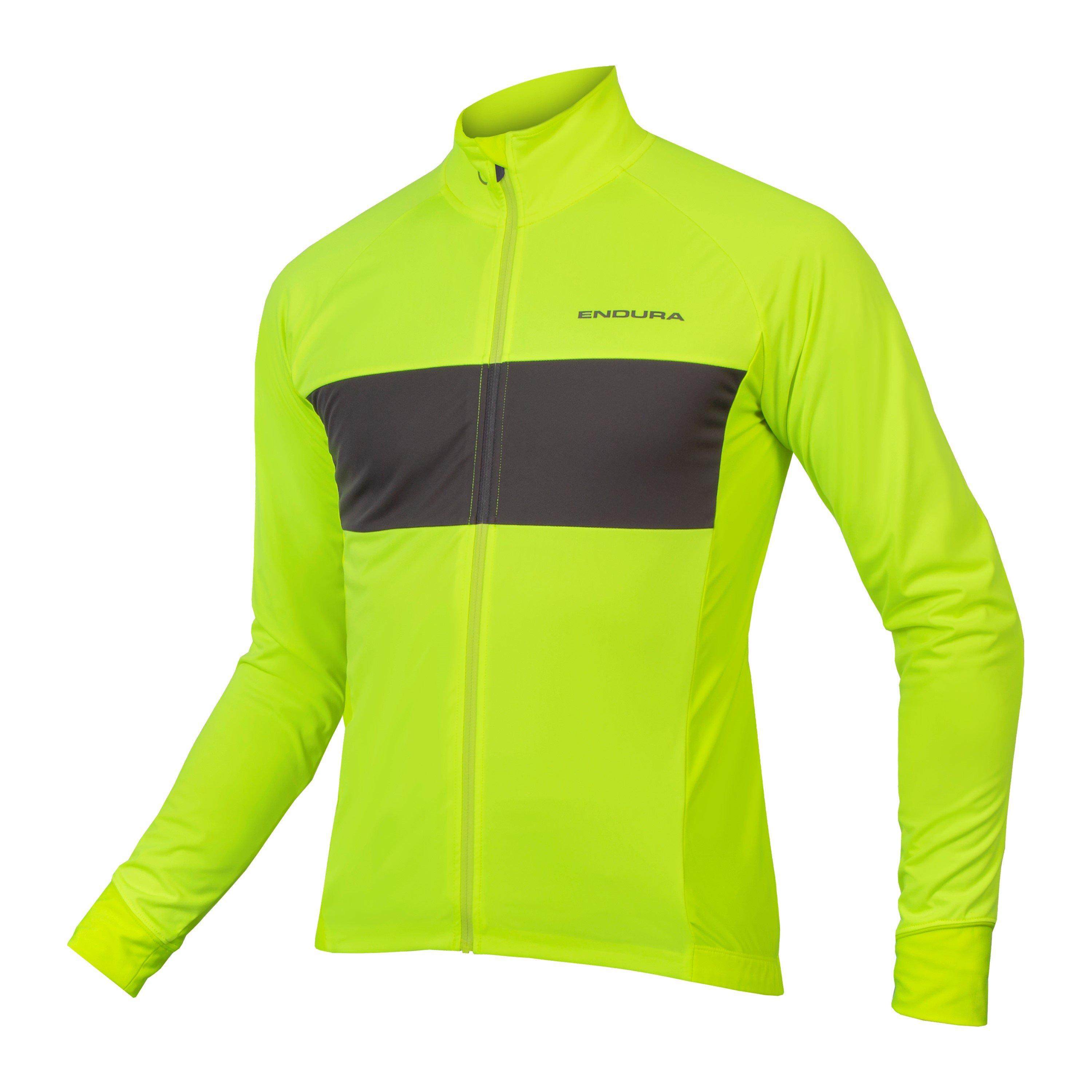 Bright Yellow - Endura - FS260 Jetstream Long Sleeve Jersey II Mens - 1