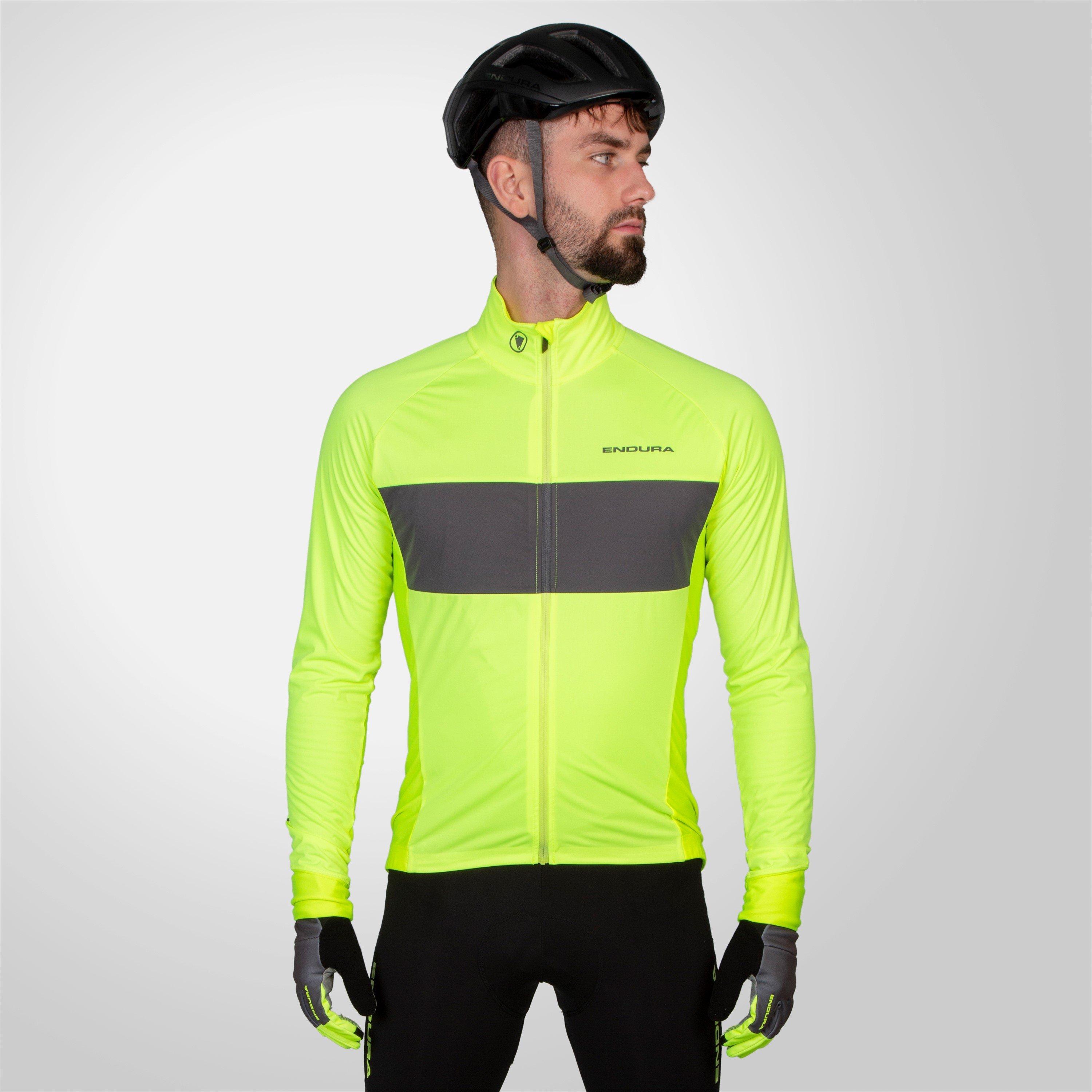 Bright Yellow - Endura - FS260 Jetstream Long Sleeve Jersey II Mens - 2