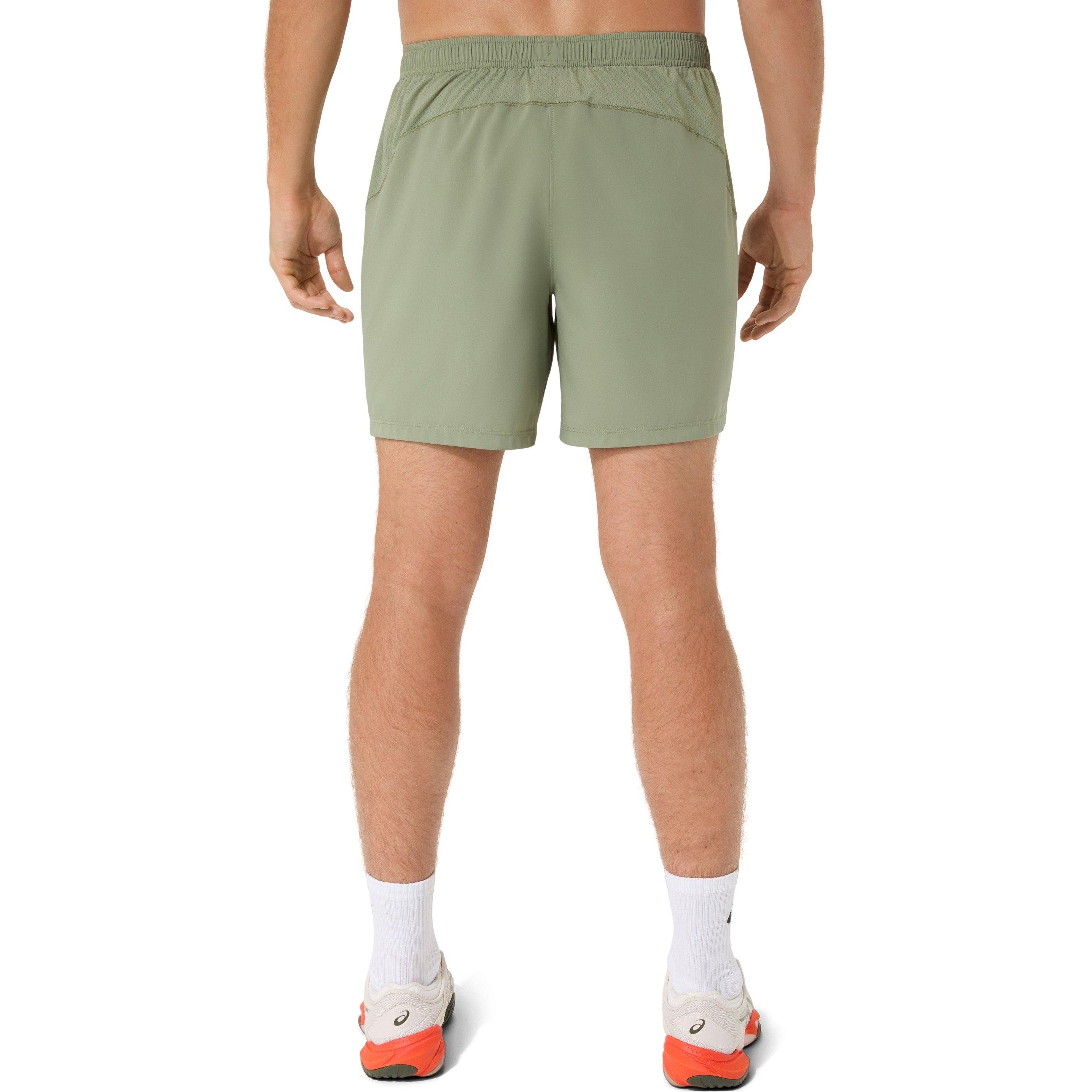 Khaki Green - Asics - Men's Court 7in Tennis Shorts - 2