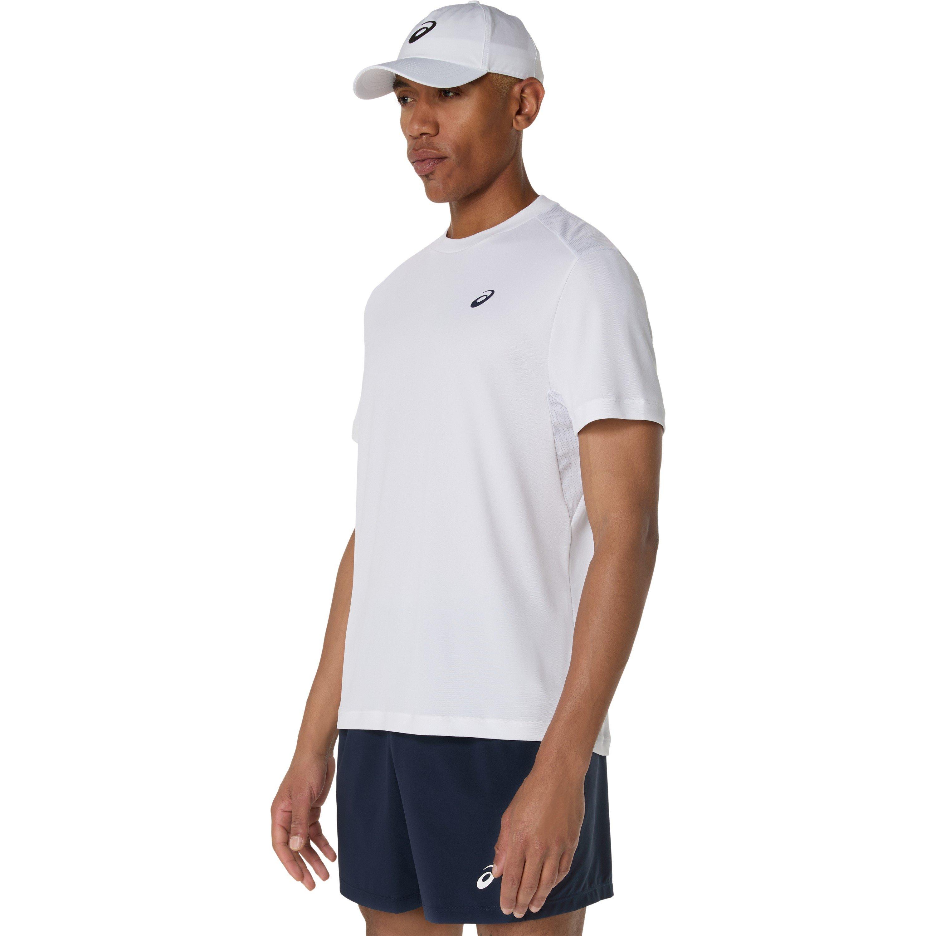 Brilliant White - Asics - Men's Court Short Sleeve Performance T-Shirt - 1