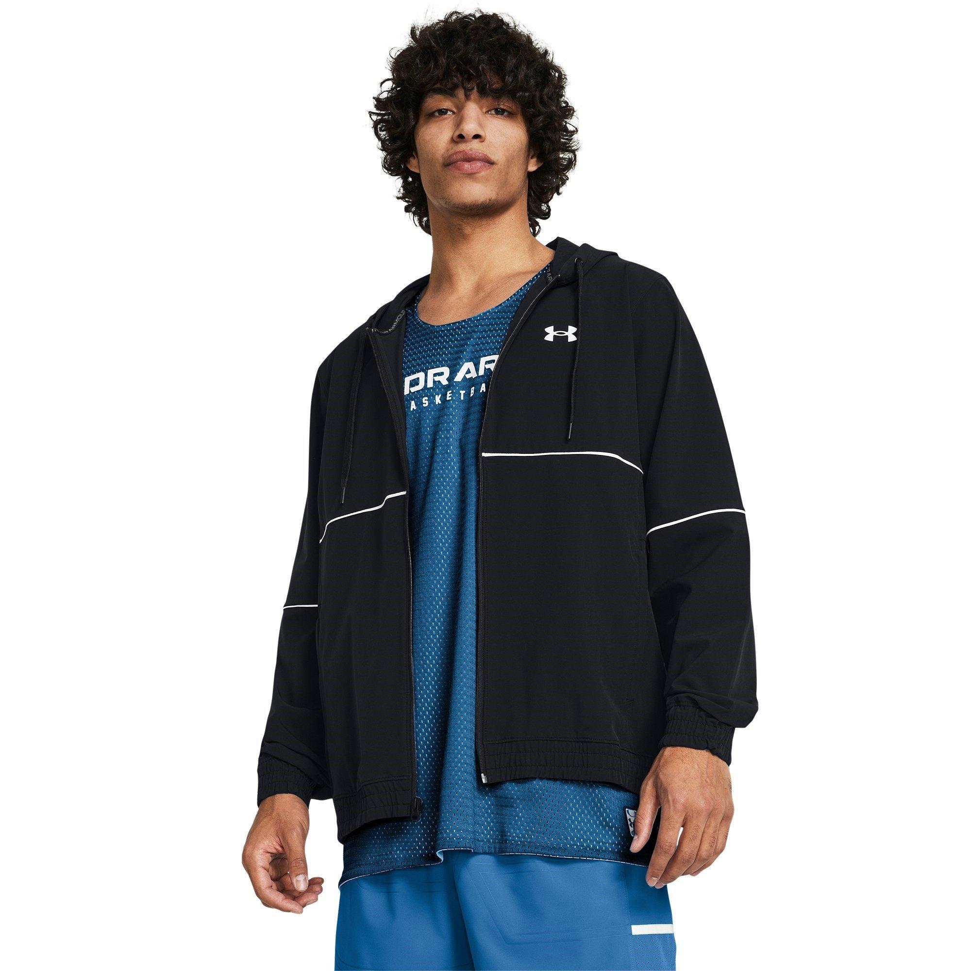Black - Under Armour - Baseline Woven Performance Hoodie - 3