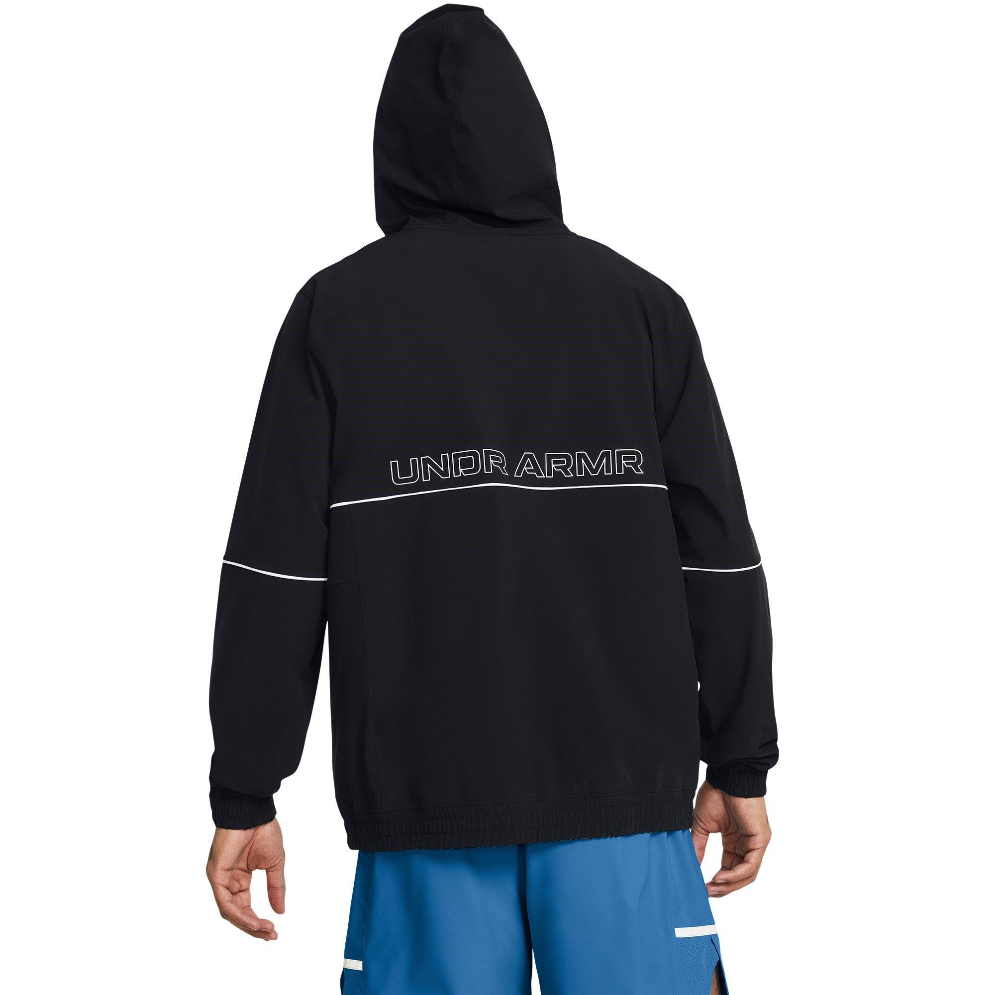 Black - Under Armour - Baseline Woven Performance Hoodie - 4