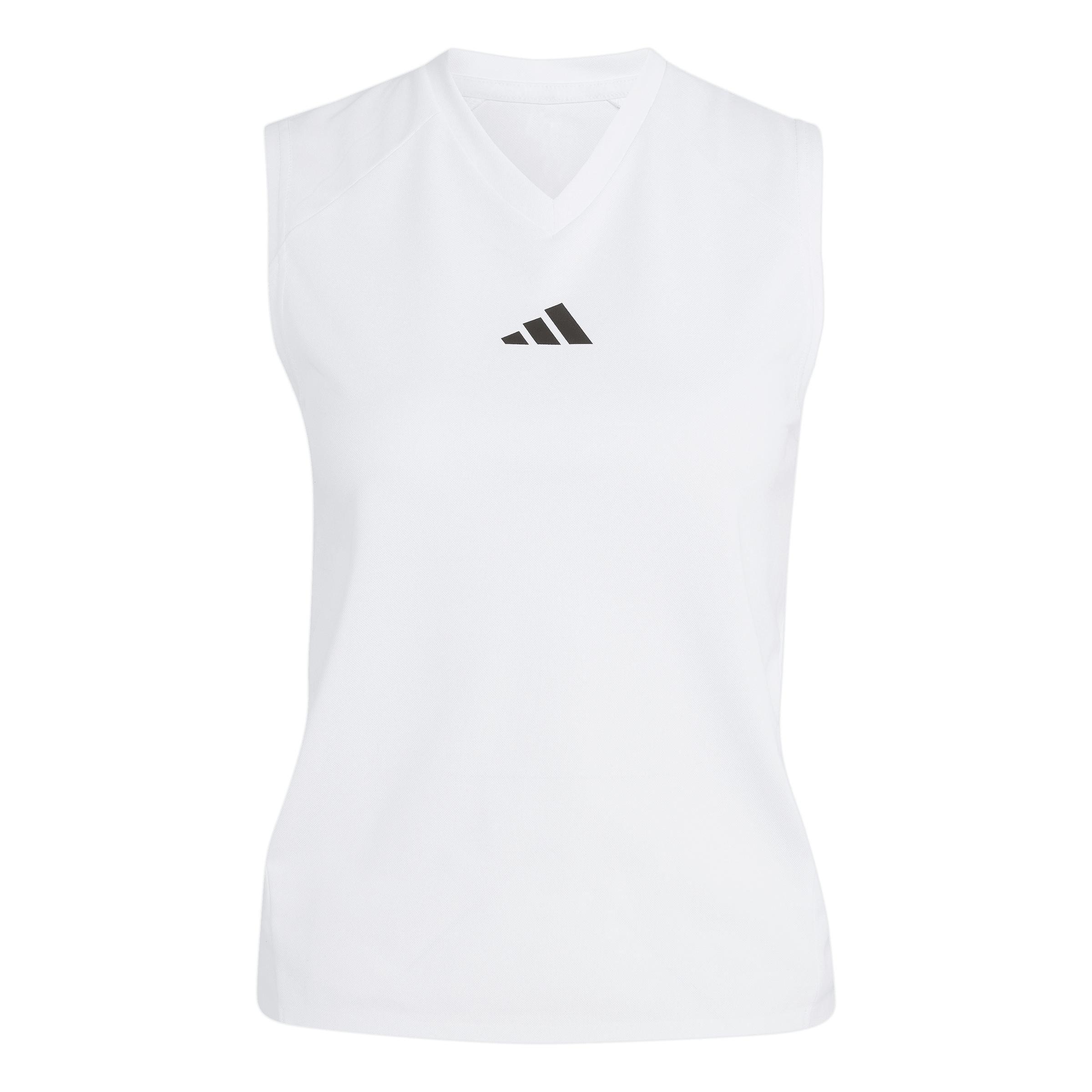 White - adidas - Women's Wim Performance Vest - 1