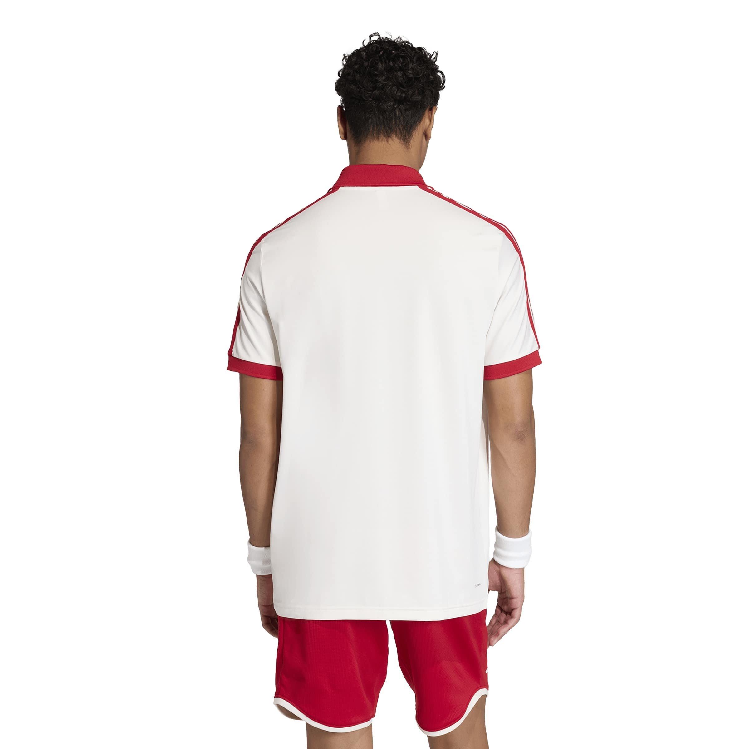Chalk White - adidas - Men's Short Sleeve Performance Polo Shirt - 3