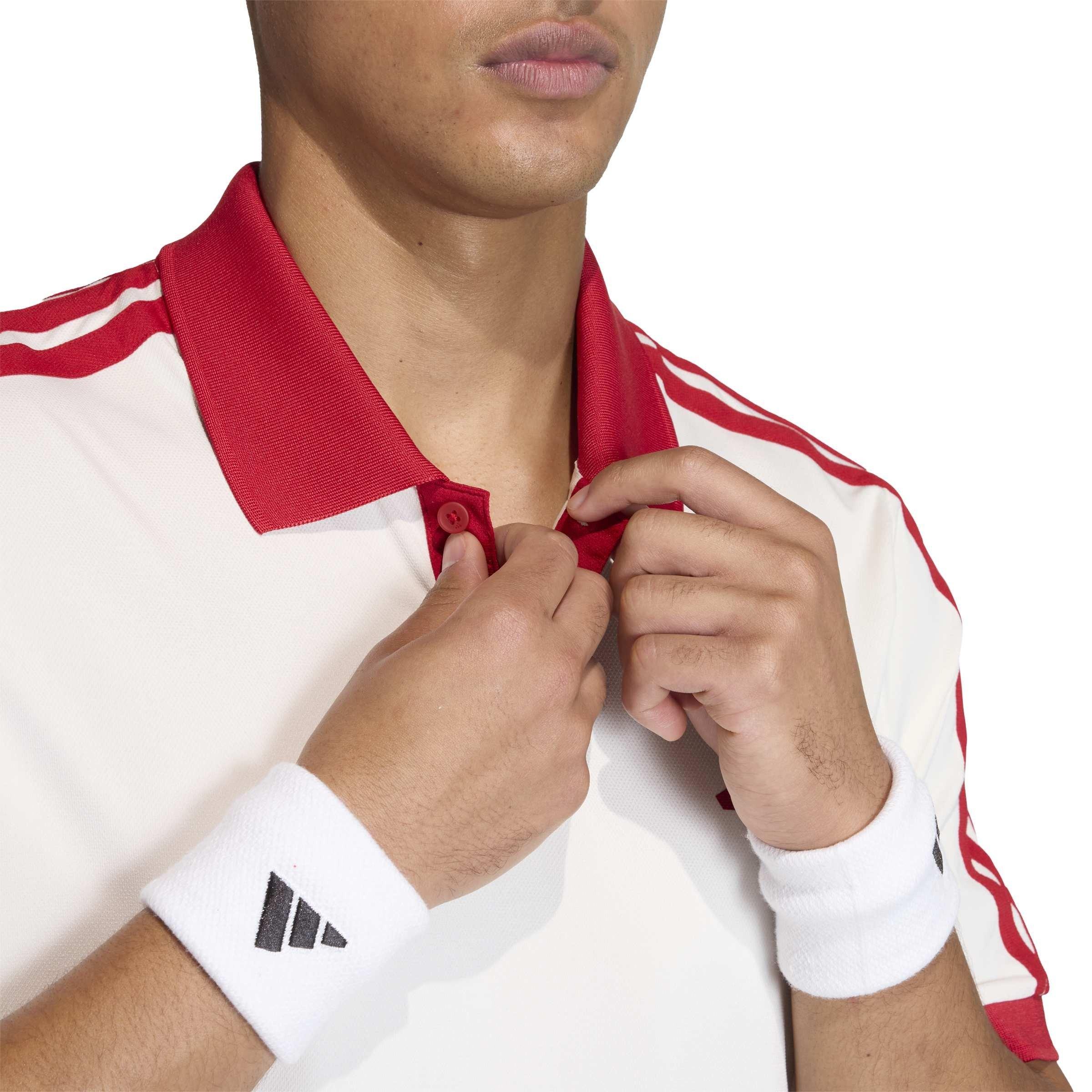 Chalk White - adidas - Men's Short Sleeve Performance Polo Shirt - 5