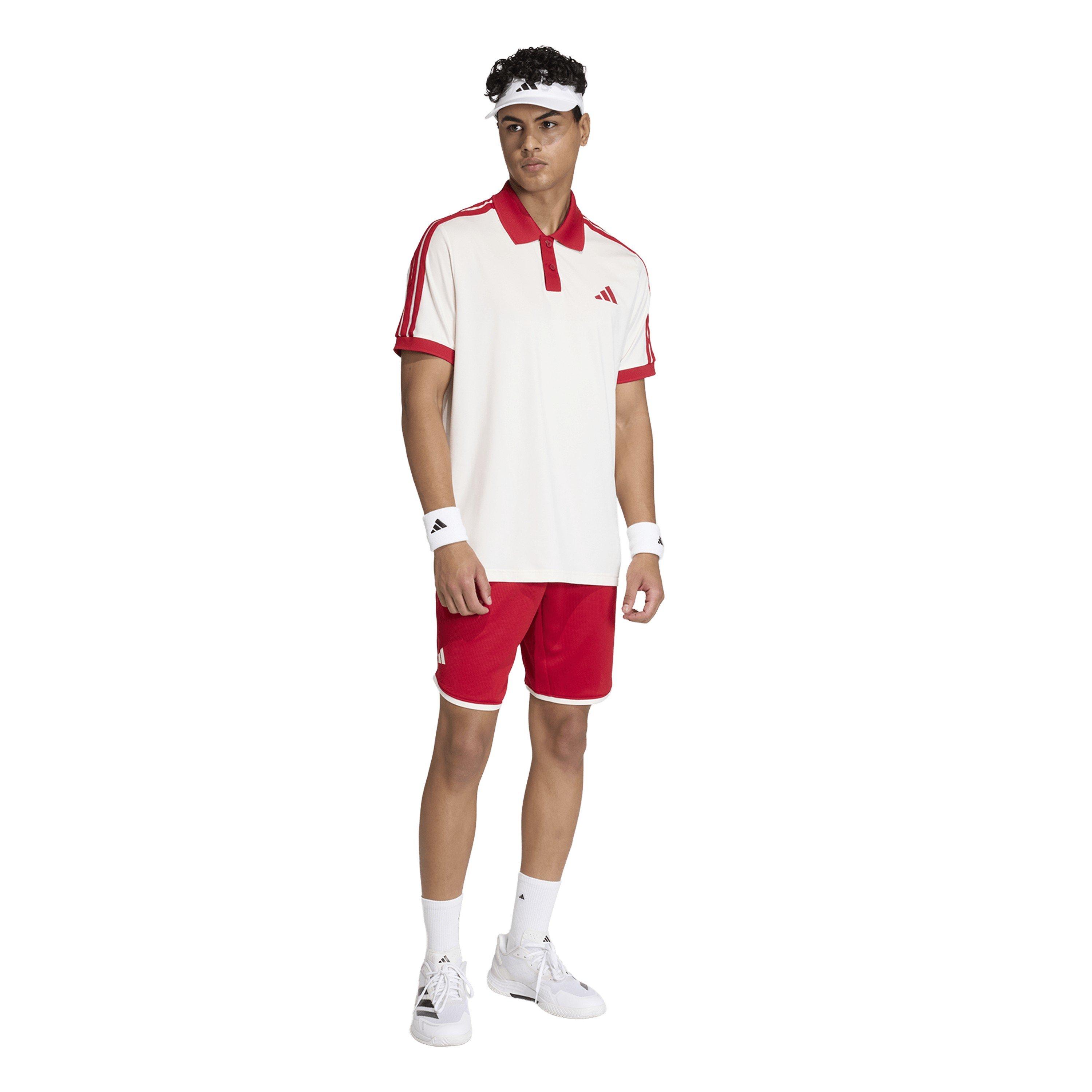 Chalk White - adidas - Men's Short Sleeve Performance Polo Shirt - 6