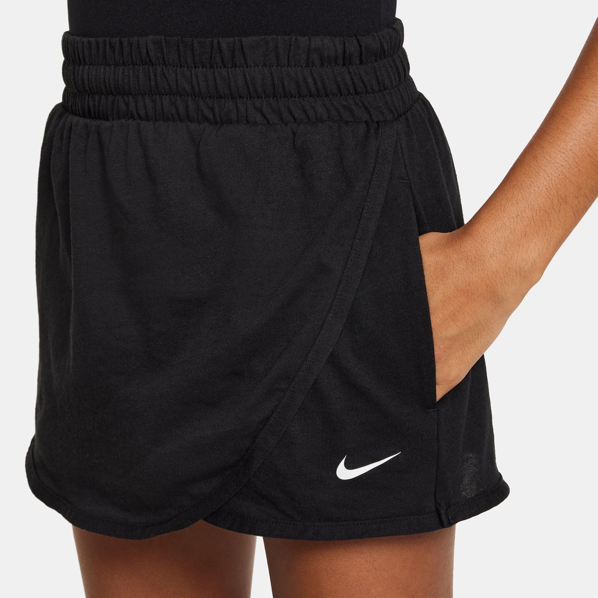 Black/White - Nike - Junior Girls Breezy Mid-Rise Skort - 5